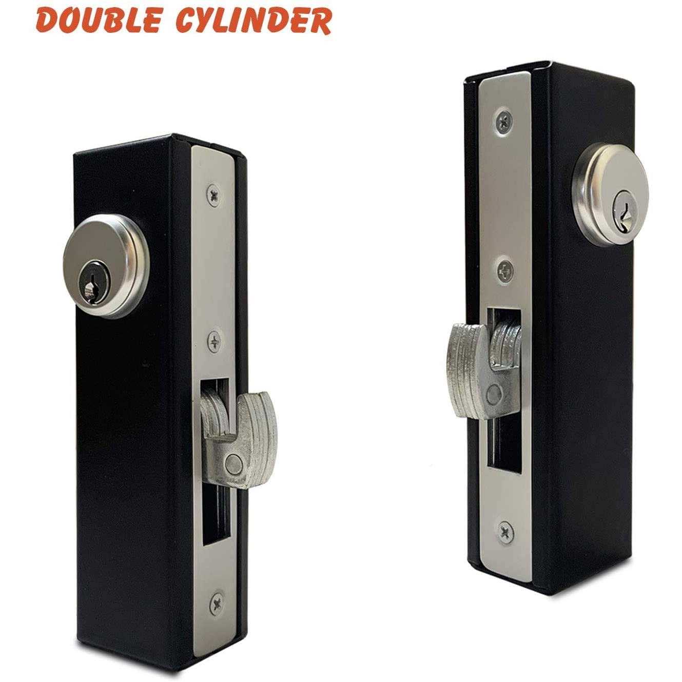 Weldandfabshop Gate Lockbox Double Hole Weldable Steel 6 3/4 x 4 3/8 x 1 1/2 Unpainted - Inhomebuy