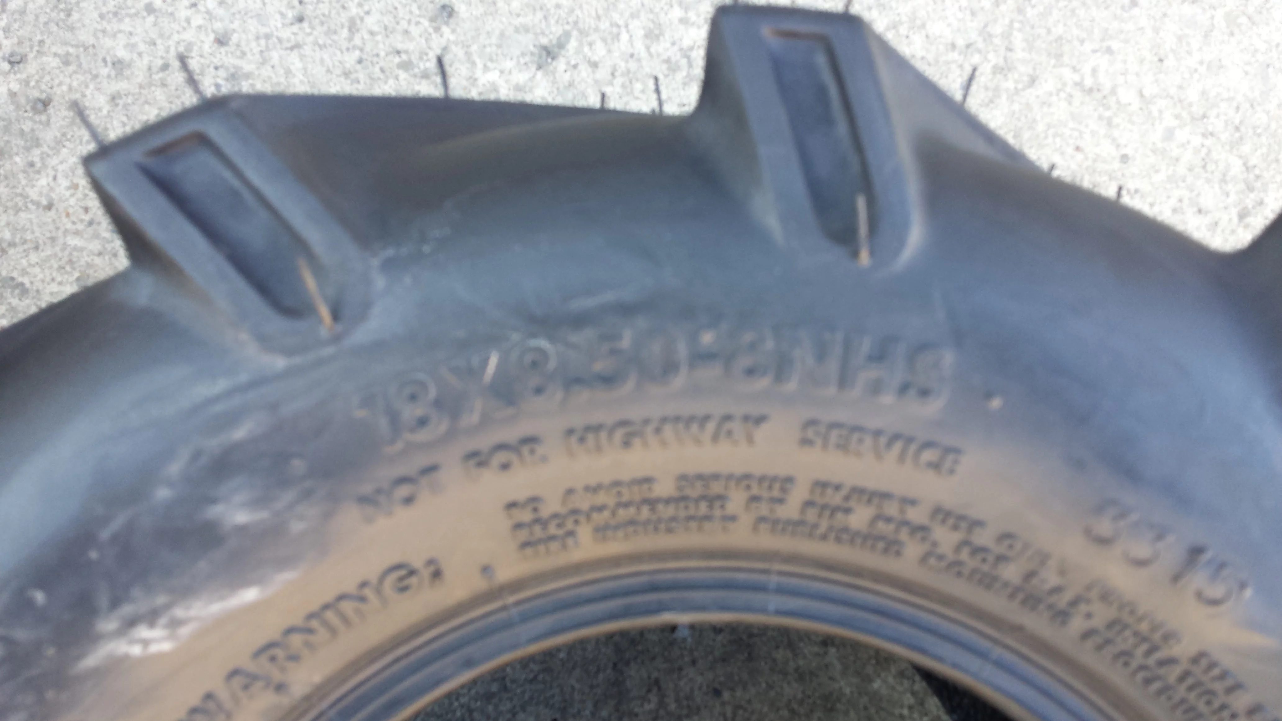 Pair 18x8.50-8 4 Ply OTR Lawn Trac Tires 4P 4 Ply Lug AG Traction 18x8.5-8 - Inhomebuy