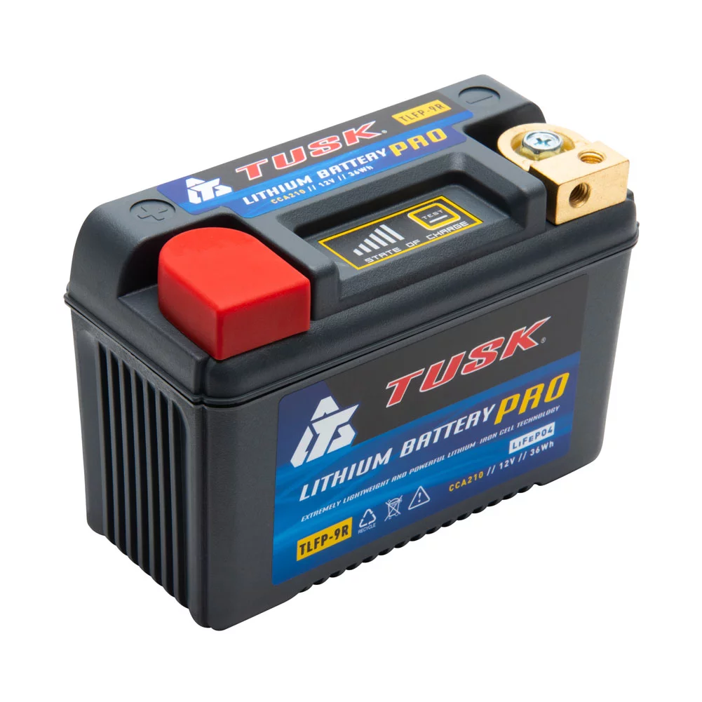 Tusk Lithium Pro Battery TLFP-9R For KAWASAKI KLR650 2022 - Inhomebuy