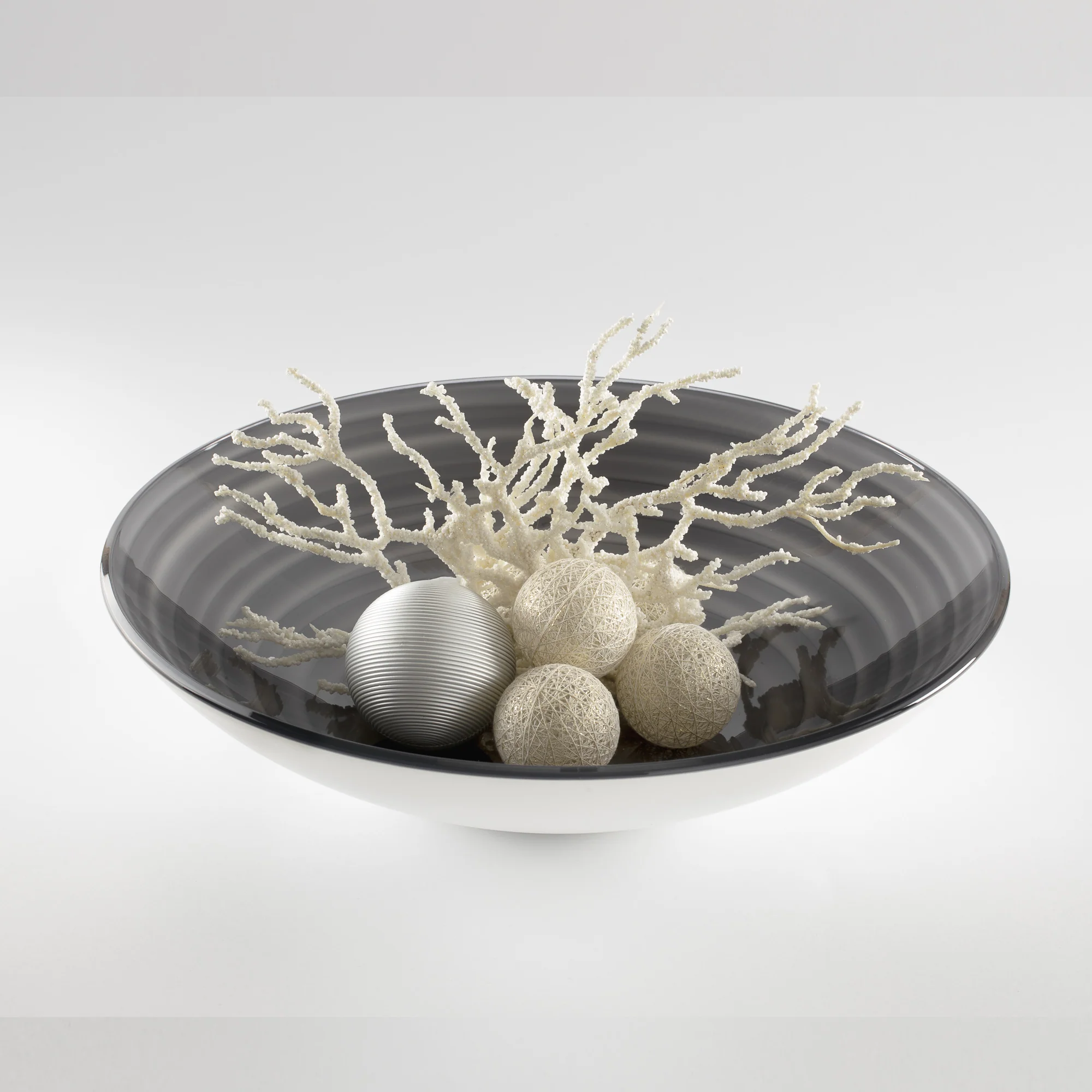 Center Piece/ Fruit Bowl Twist Sky Grey - Inhomebuy
