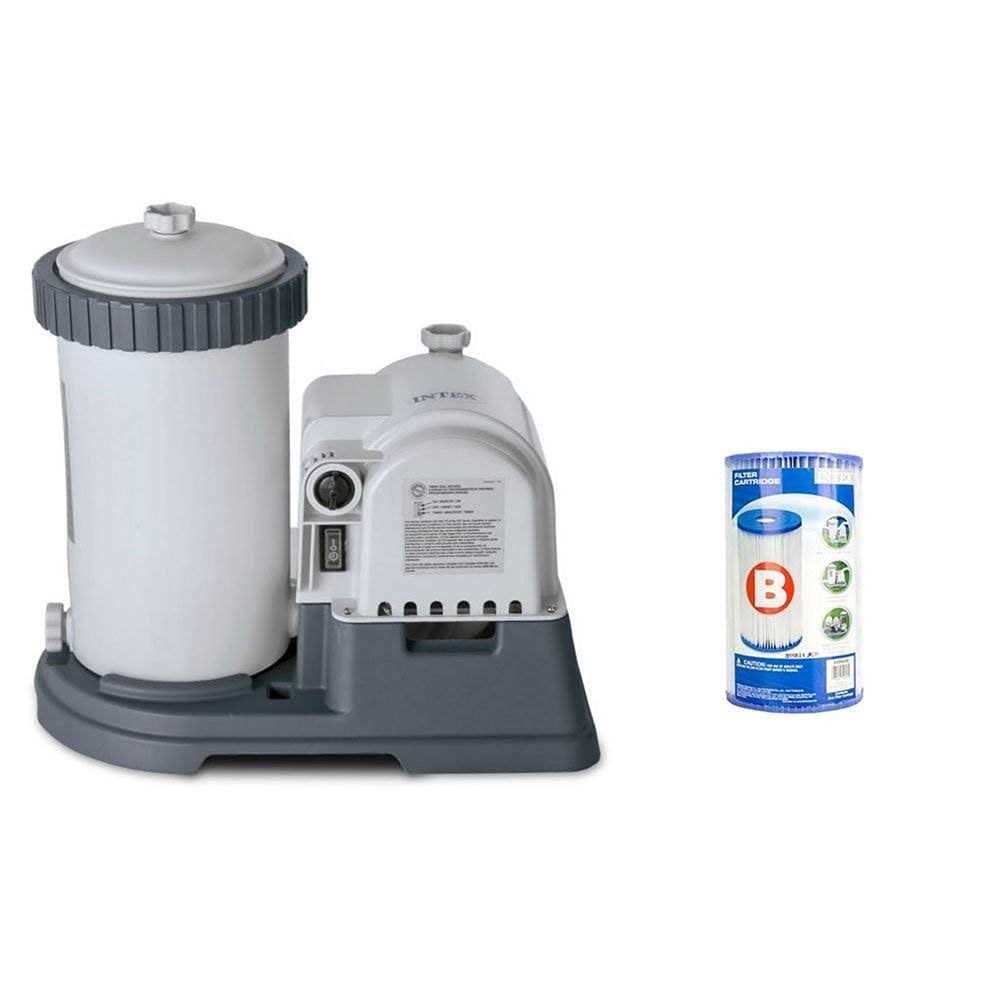 Intex 2100 GPH Above Ground Pool Sand Filter Pump with Automatic Timer - Inhomebuy