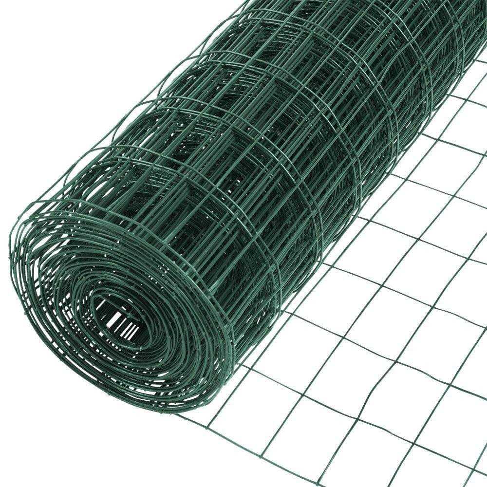 Fencer Wire 16 Gauge Green Vinyl Coated Welded Wire Mesh Size 2 Inch X 3 Inch - Inhomebuy