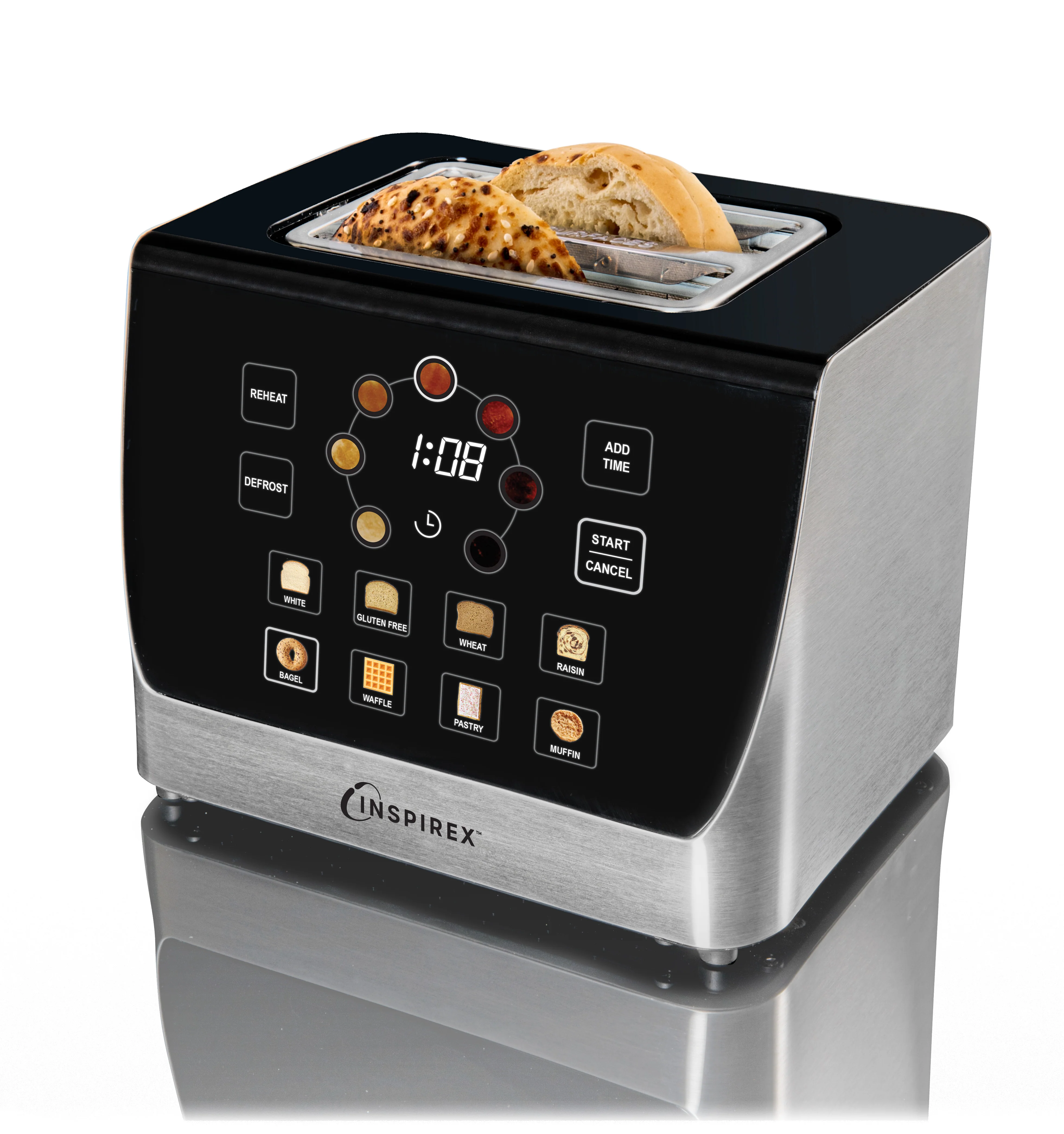 Inspirex Interactive Touchscreen Automatic Toaster - Inhomebuy