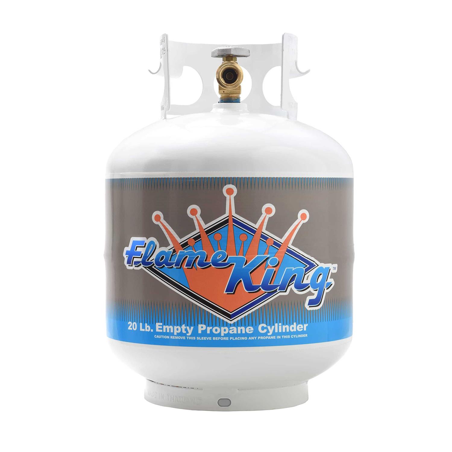 Flame King Ysn1lbkt-14 1LB Empty Propane Welding Cylinder Tank Kit and CGA600 Connection - Inhomebuy
