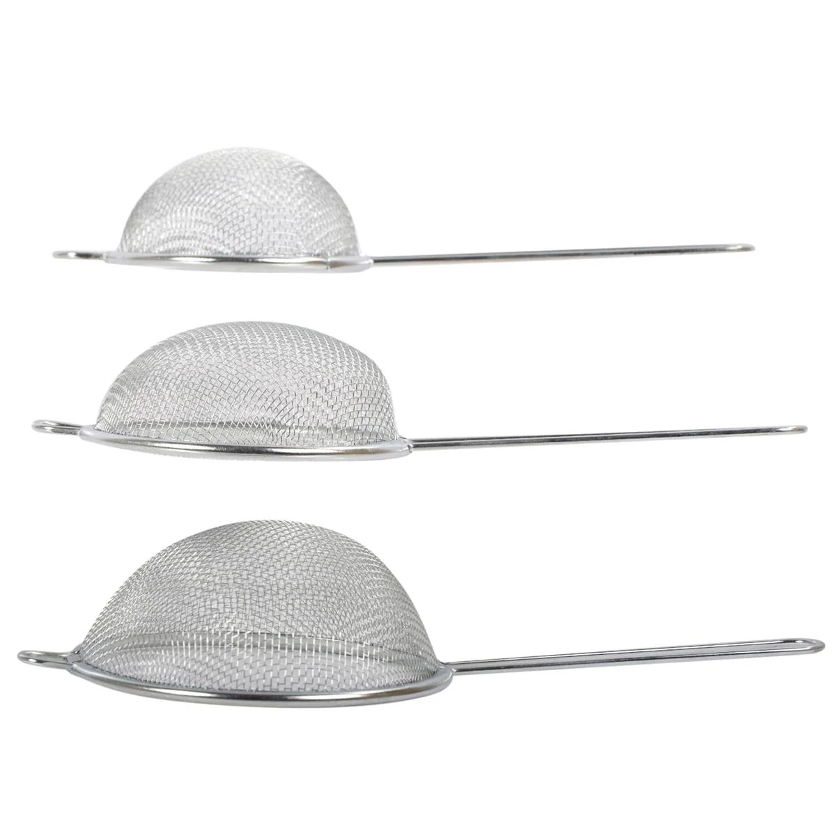Luciano 3pc Mesh Strainer Set 3.75''/ 3.25''/ 2.75'' | 80449 - Inhomebuy