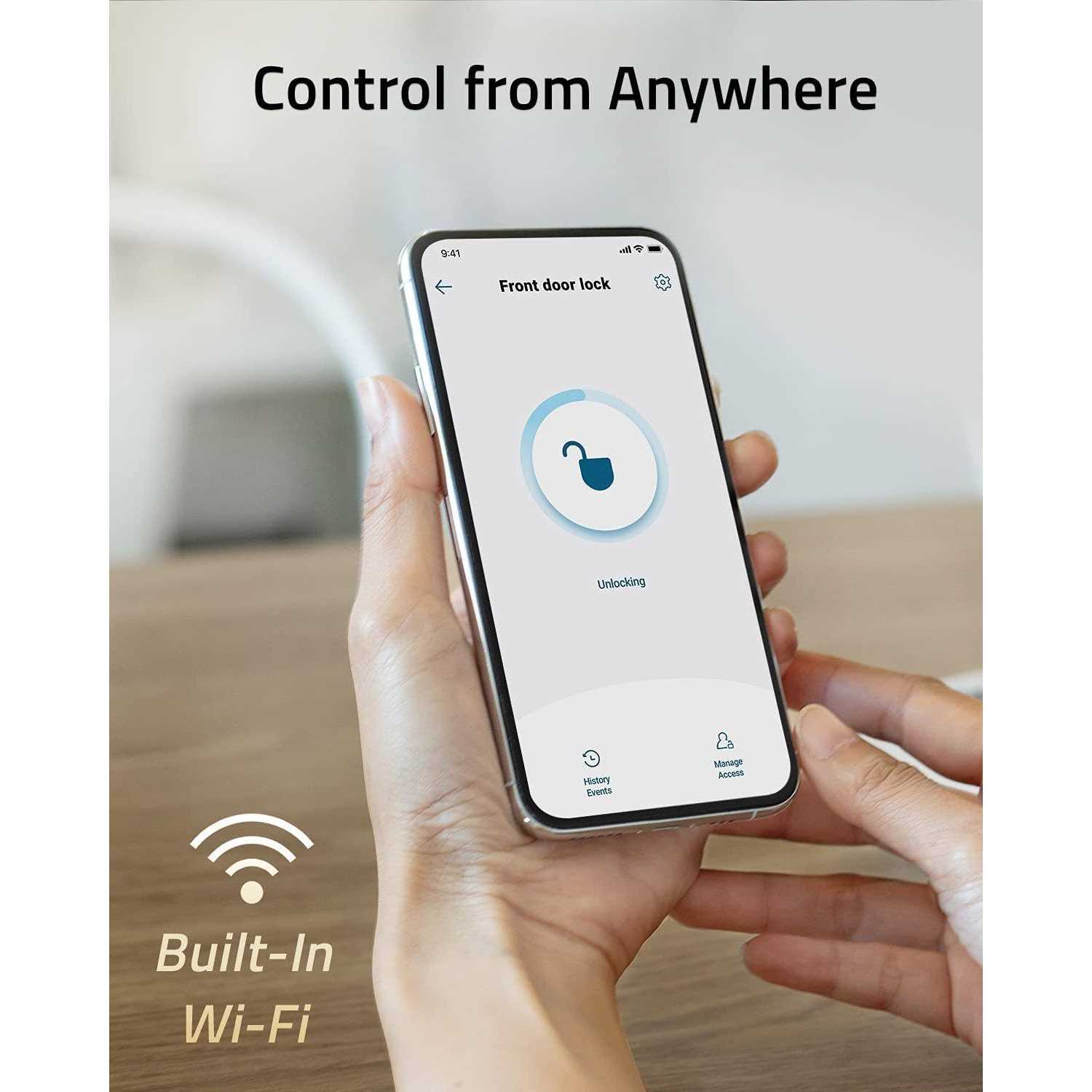 Eufy Security Smart Lock Touch & Wi-Fi Fingerprint Keyless Entry Door Lock - Inhomebuy