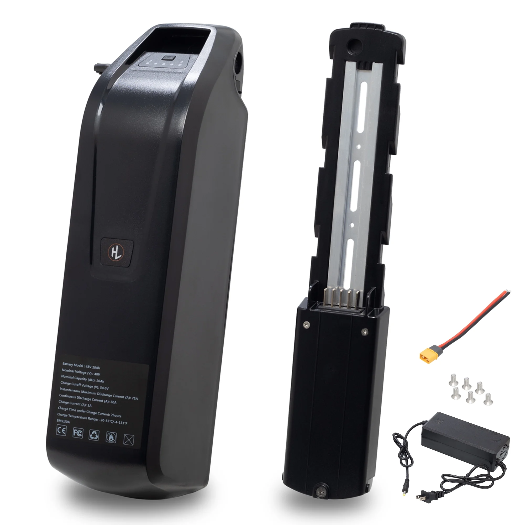 48V 20AH Ebike Battery with Charger 48V Lithium Battery Tricycle Battery for 750W-1500W Adult Electric Bike - Inhomebuy