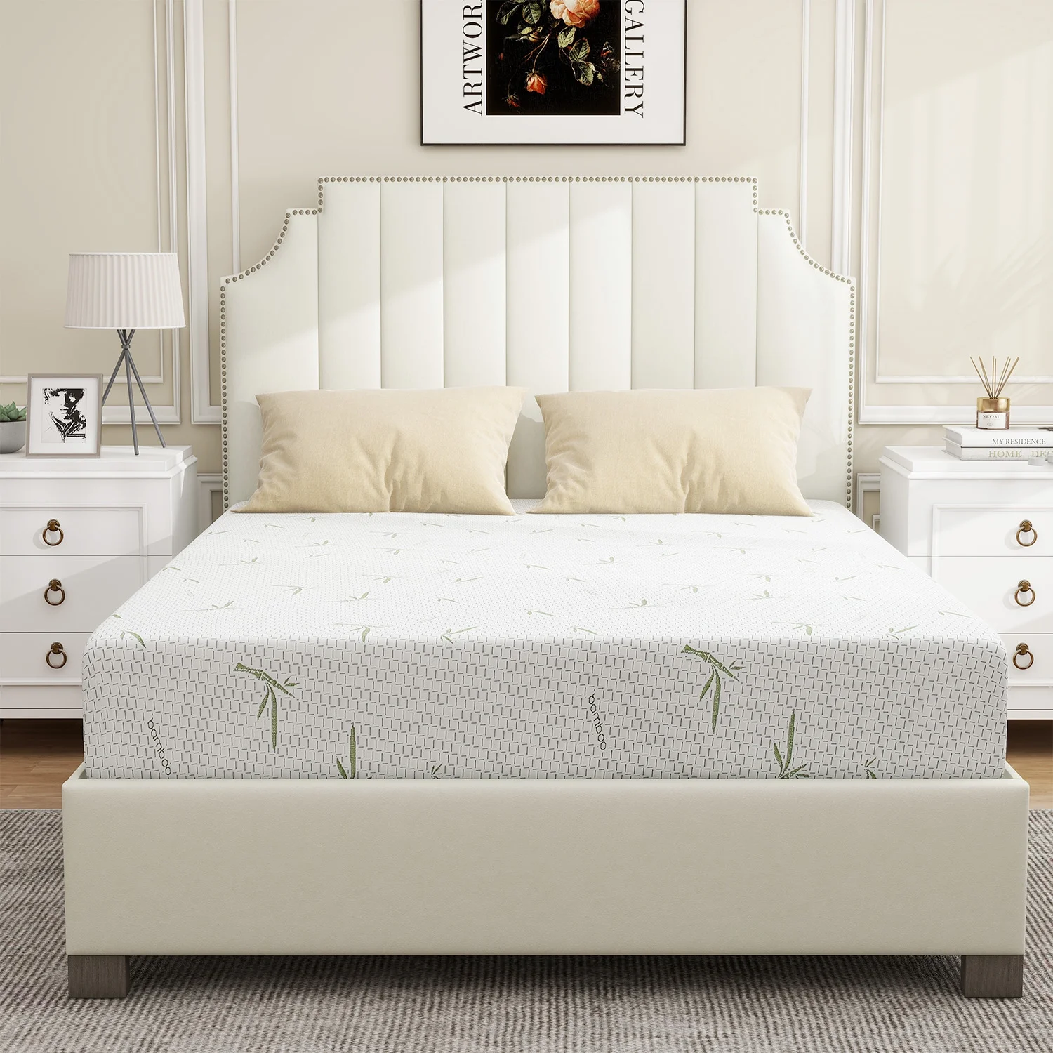 Twin Mattress, 6 inch Gel Memory Foam Mattress for Cool Sleep & Pressure Relief, Medium Firm Mattresses CertiPUR-US Certified Bed-in-a-Box - Inhomebuy