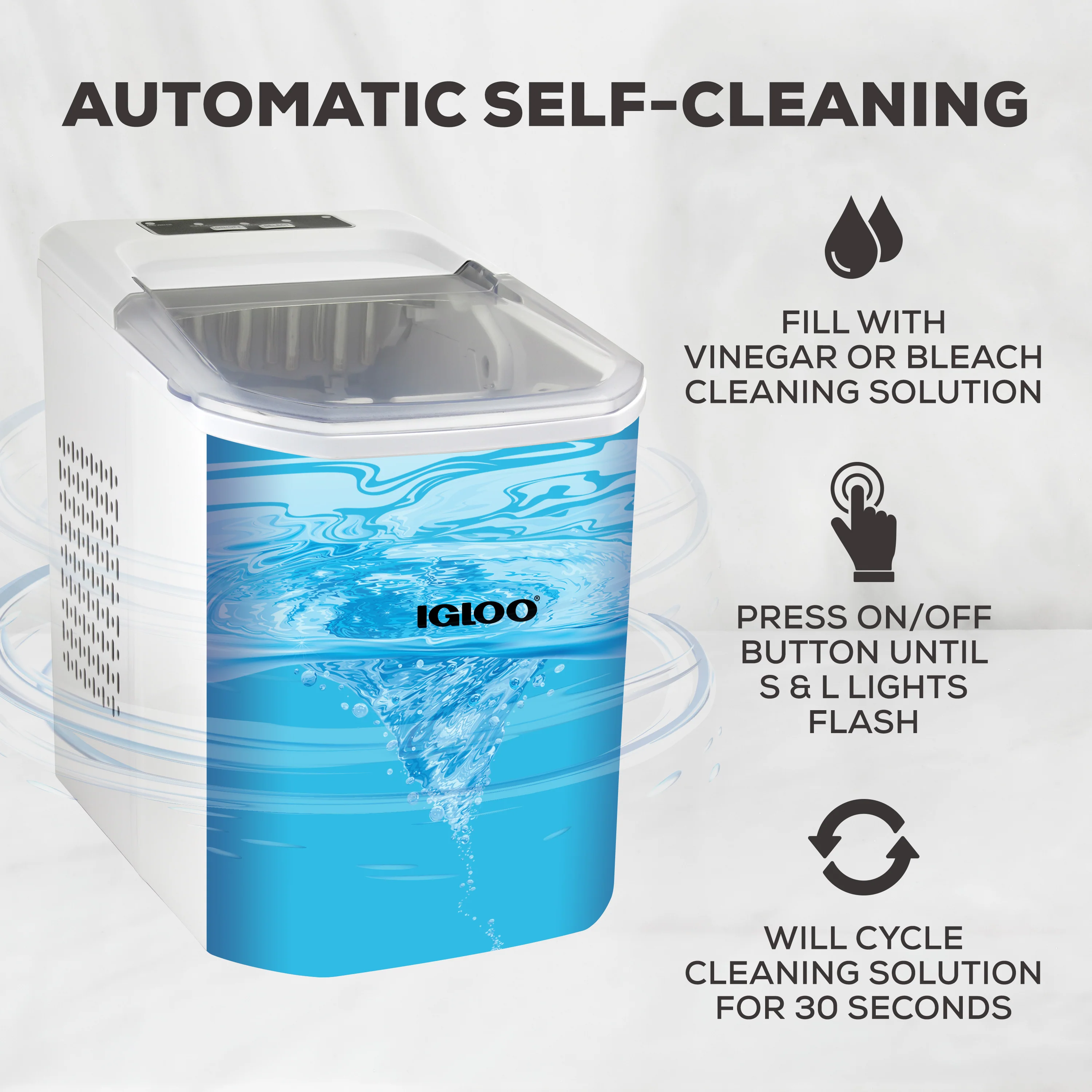 Igloo Automatic Self-Cleaning 26-Pound Ice Maker - Inhomebuy