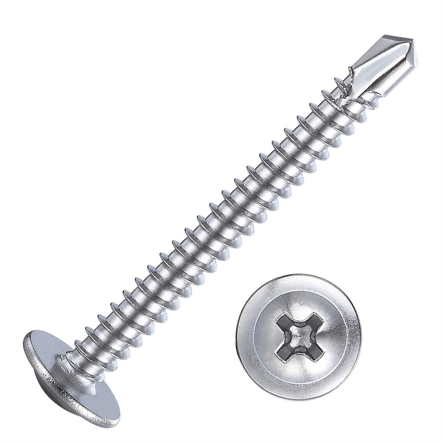 Wensilon Sheet Metal Self-Tapping Screws 410 Stainless Steel Truss Head High-strength Quick Tapping Screws - Inhomebuy