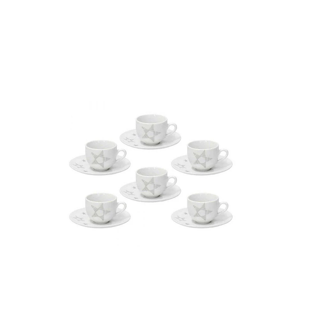 Olimpia Pack Coffee Cups with Saucer6pcs - Inhomebuy