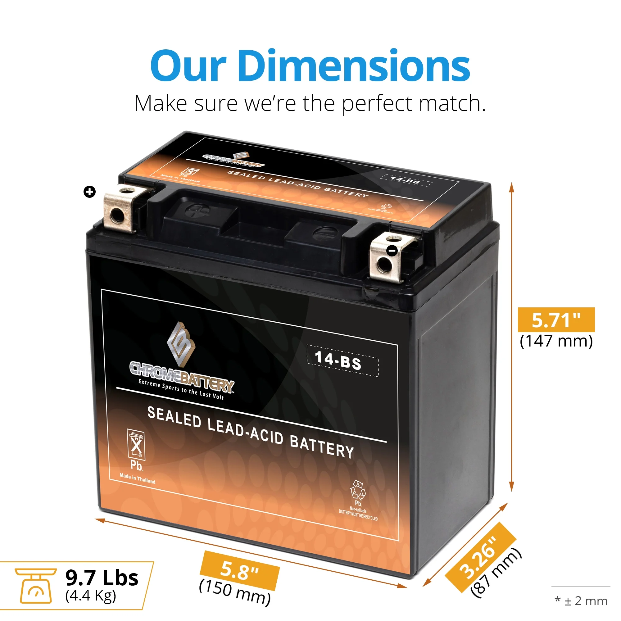 Atv Battery Ytx14-Bs For Honda Trx500Fa Fourtrax Rubicon 500Cc Years (2001-2014) - Inhomebuy