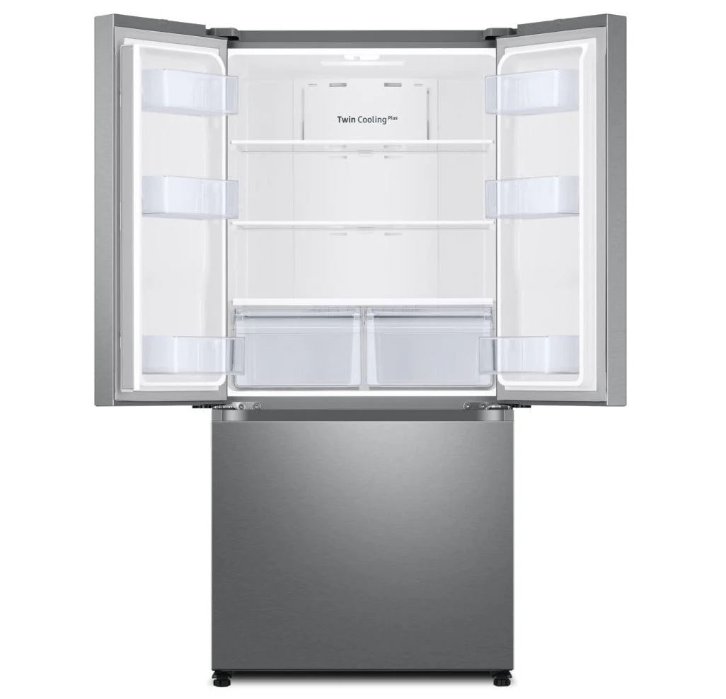 Samsung 33 in. 17.5 cu. ft. Stainless Steel Counter Depth French Door Refrigerator - RF18A5101SR/AA - Inhomebuy