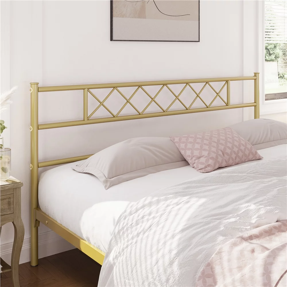 Yaheetech Metal Platform Bed Frame with Headboard and Footboard, Queen Size, Black - Inhomebuy