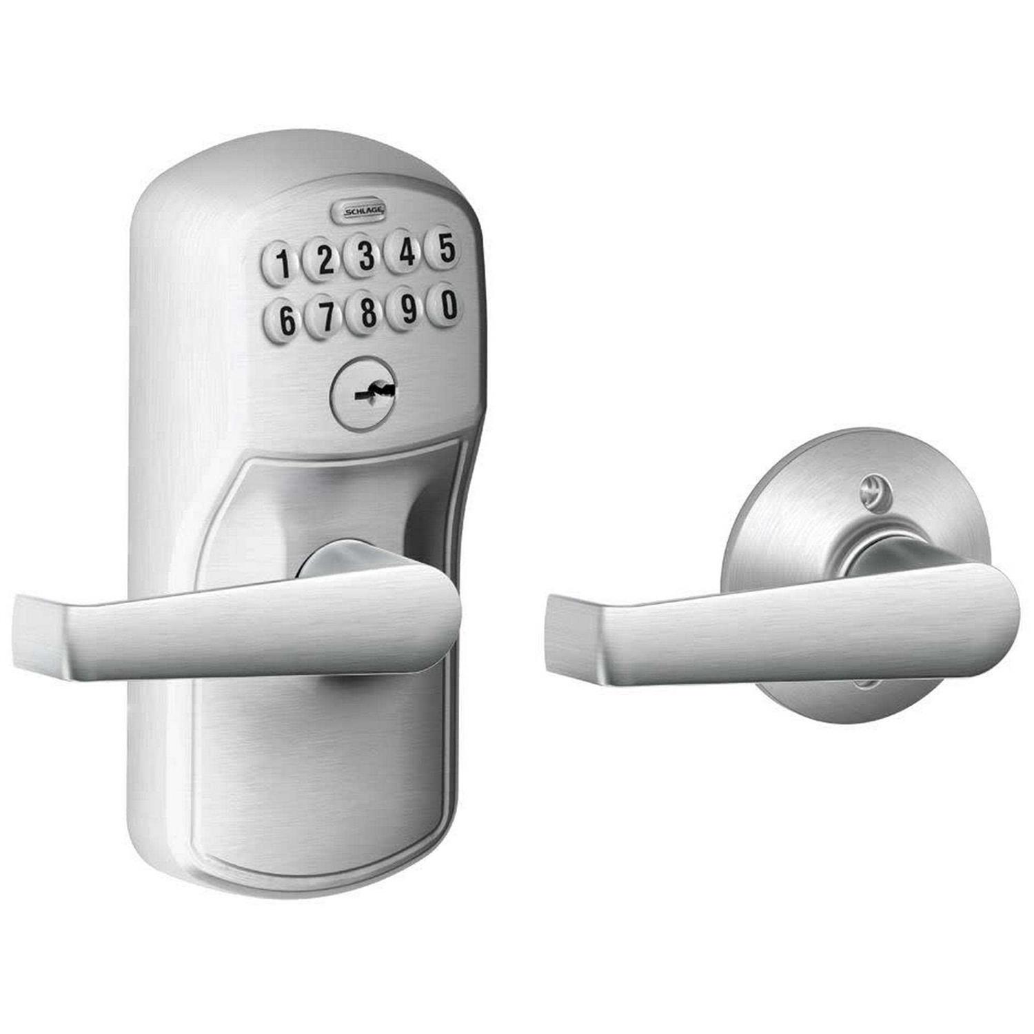 Schlage Keypad Entry with Auto-Lock Accent Lever - Inhomebuy