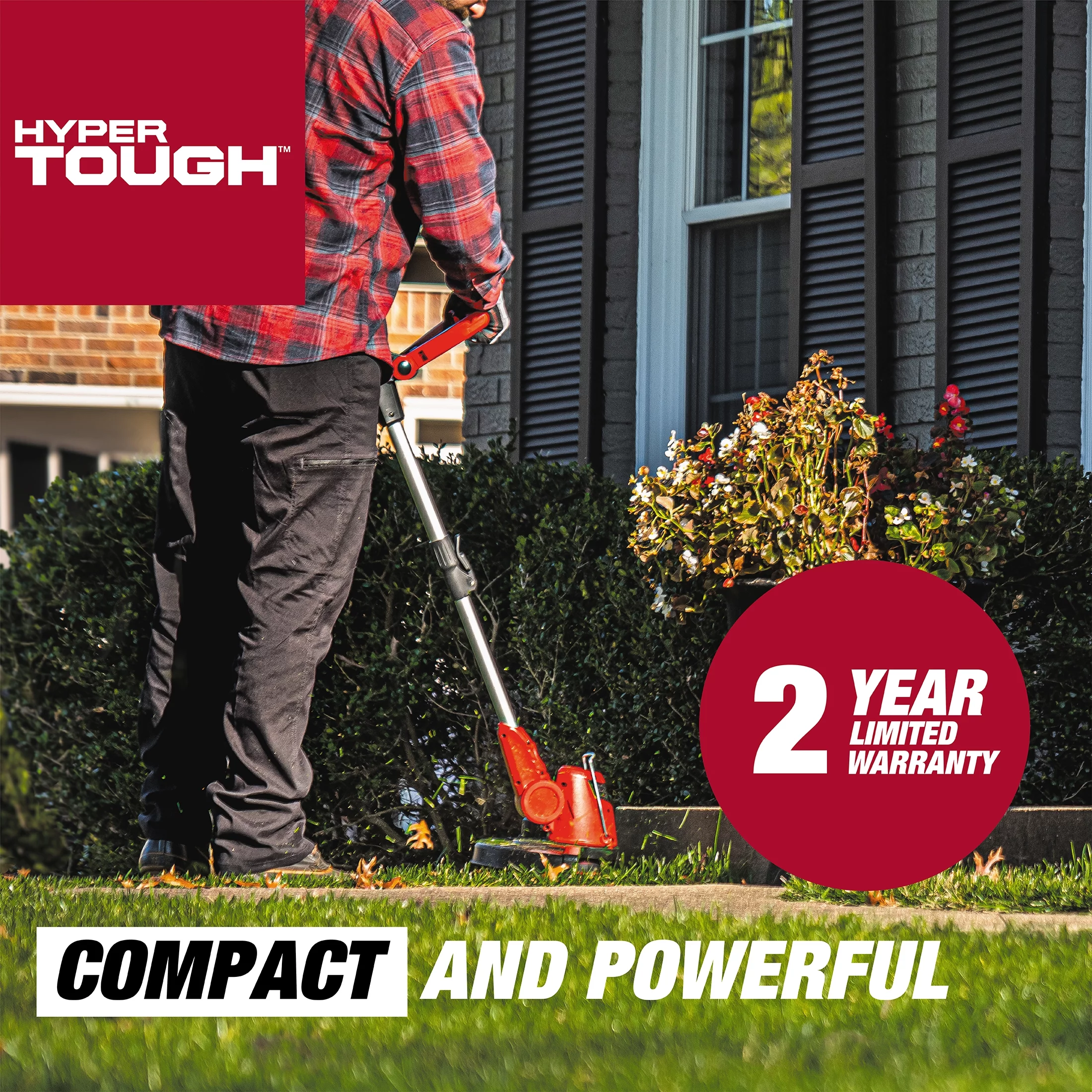 Hyper Tough 20V Max Cordless 13-inch Battery Powered String Trimmer, HT22-401-03-05 - Inhomebuy