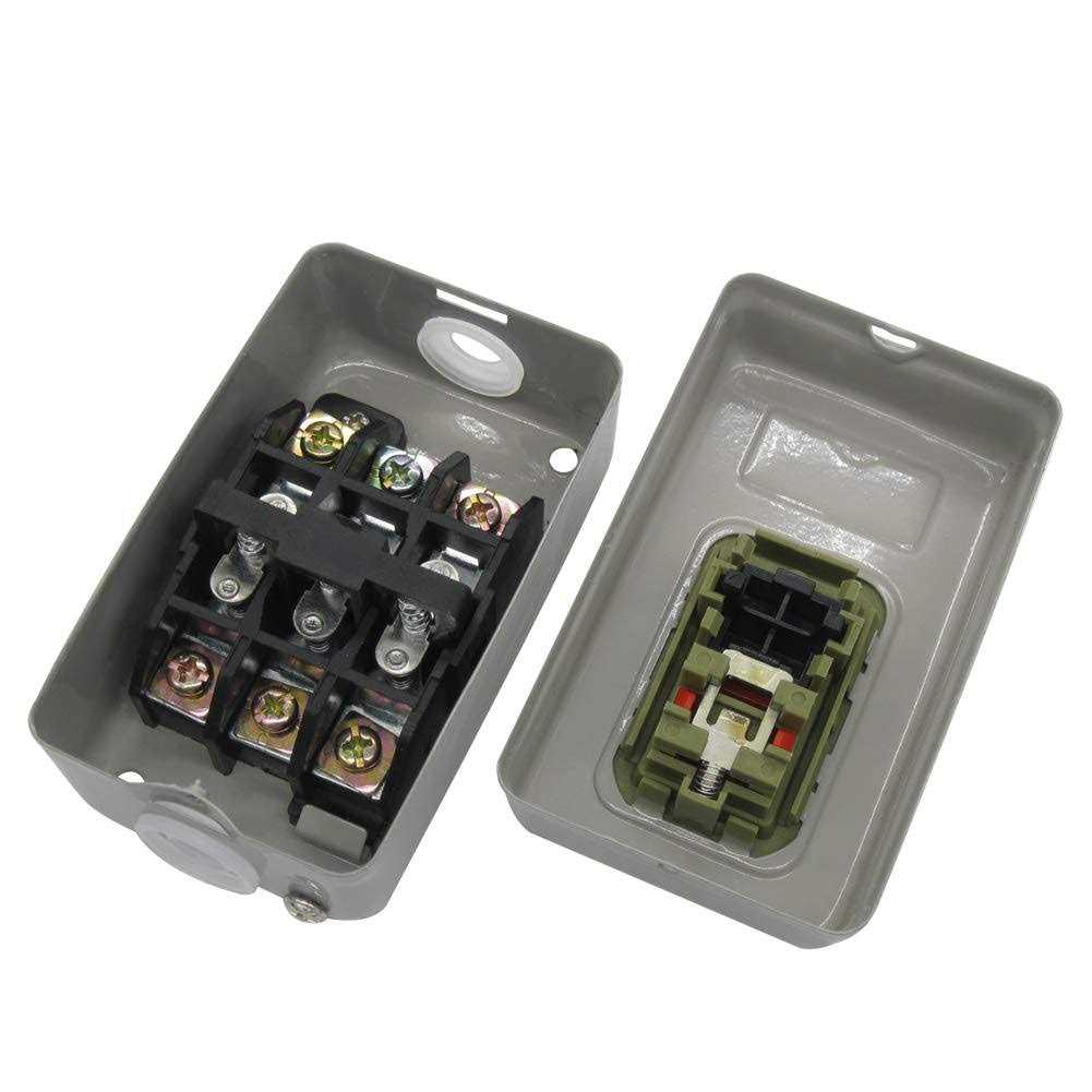 mxuteuk 2pcs 22mm 2 NC Red Mushroom Emergency Stop Push Button Switch AC 660V 10A - Inhomebuy