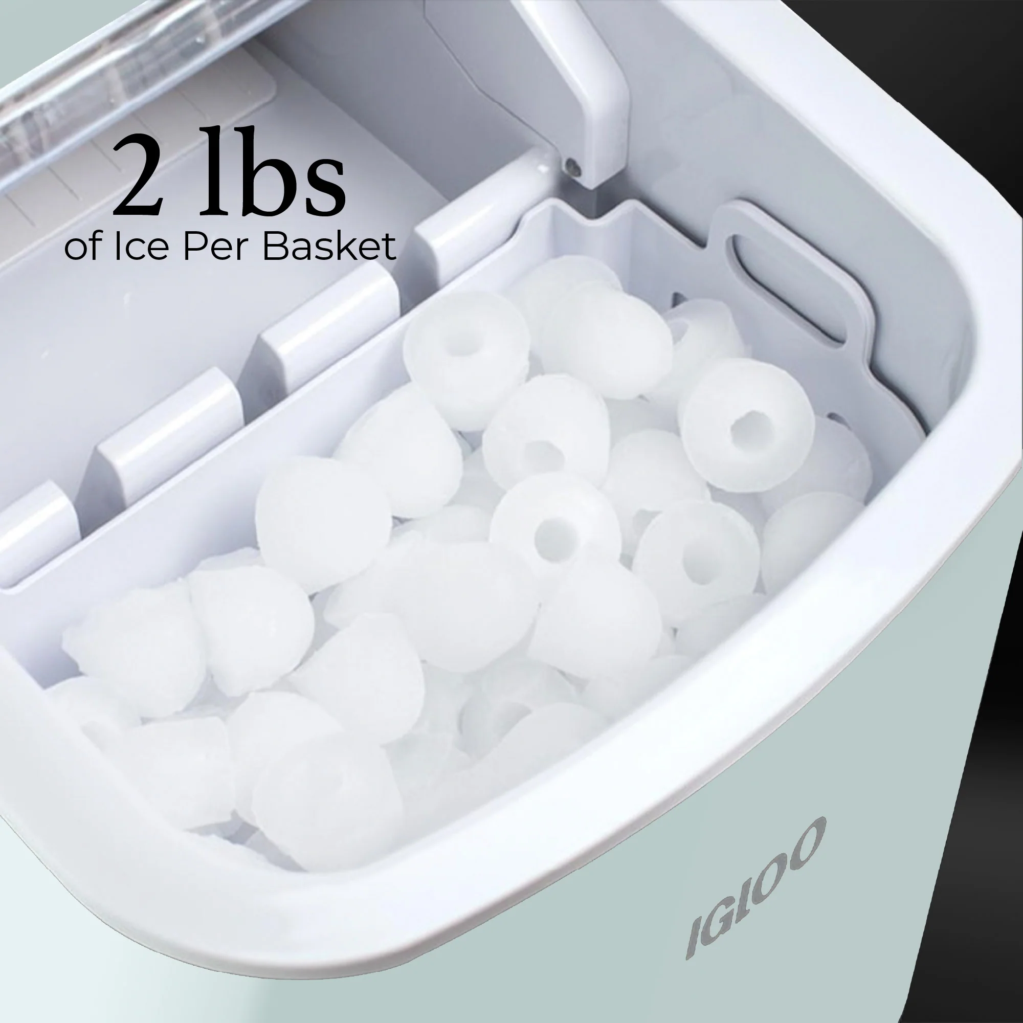 IGLOO® 26-Pound Automatic Portable Countertop Ice Maker Machine, Aqua - Inhomebuy