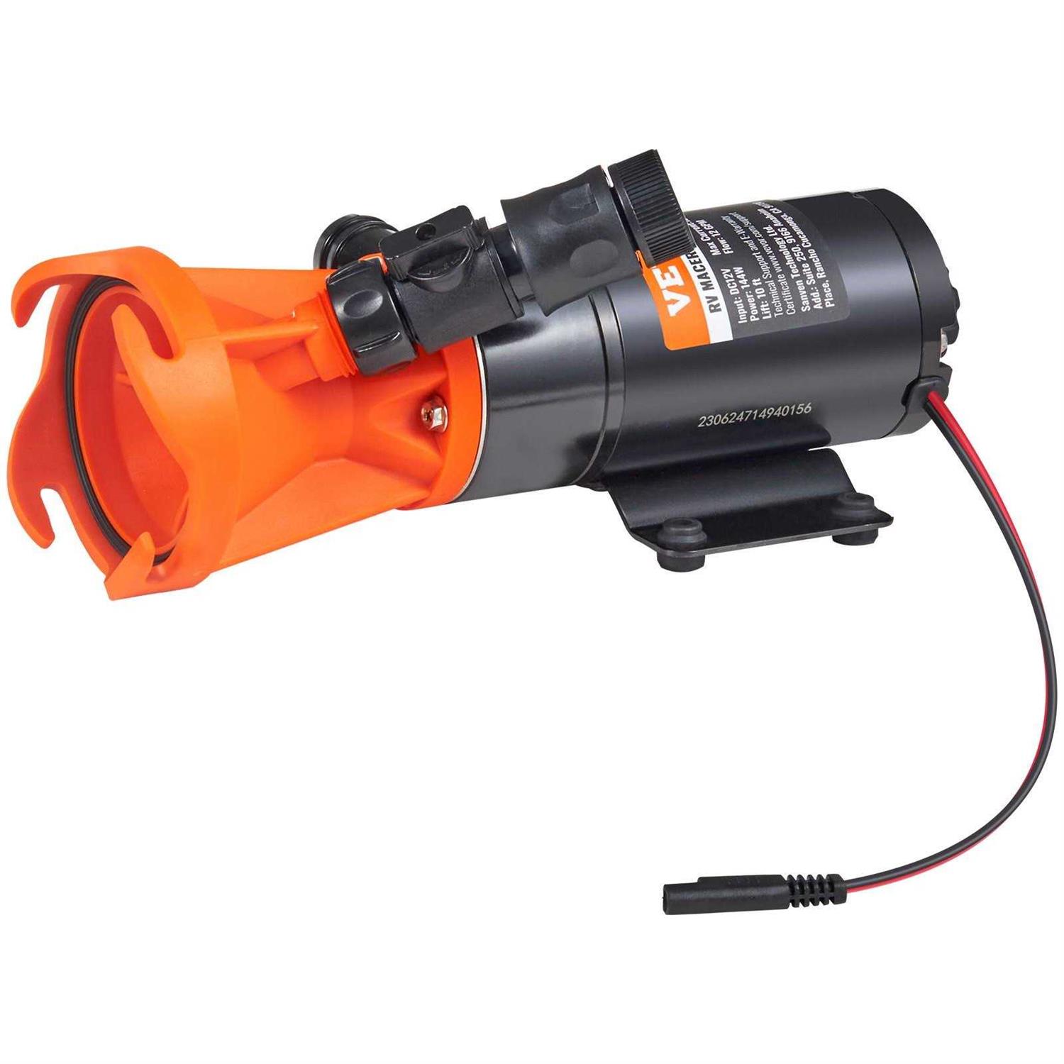 VEVOR RV Macerator Pump 12V 12GPM Self-priming Water Waste Pumps w/RV Connector & Hose FCJZBZLD12GPM9UO0V9 - Inhomebuy