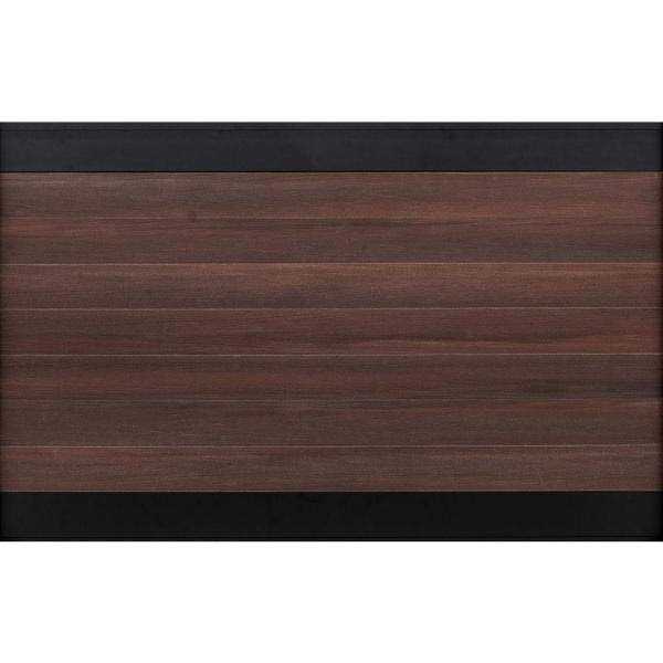 Veranda Euro Style 4 ft. x 6 ft. Black Aluminum/Composite Horizontal Fence Panel EF - Inhomebuy