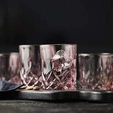 Whisky Glass Sorrento 32cl 4pcs Pink - Inhomebuy