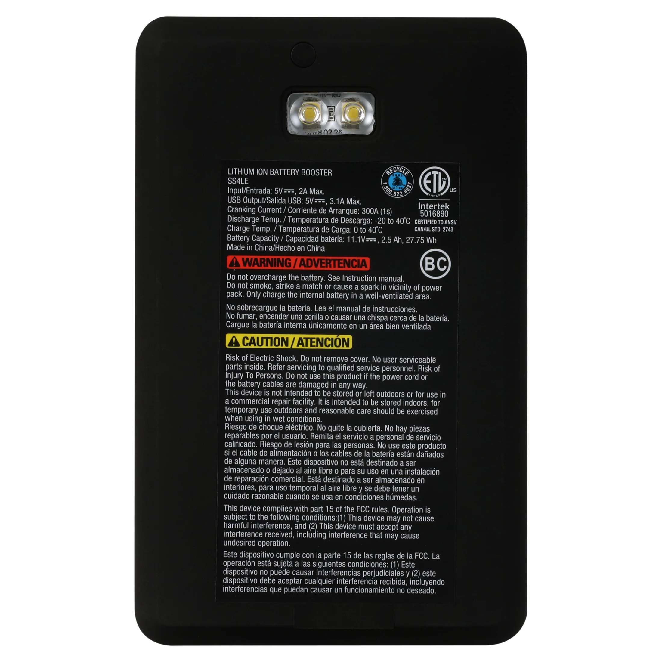 Everstart Maxx Compact 800 Amp 12 Volts Lithium Jump Starter with USB - Inhomebuy