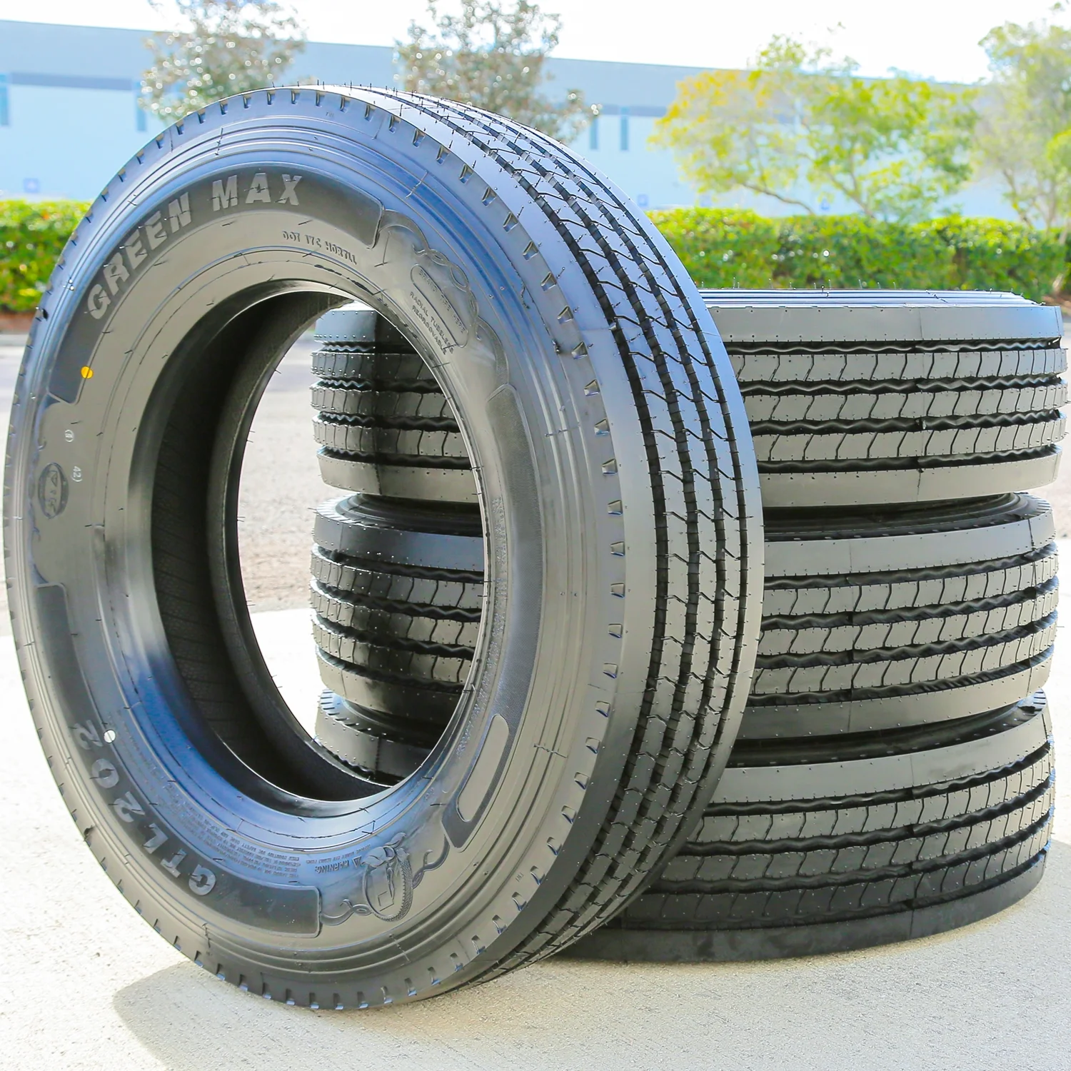 Green Max GTL202 245/70R17.5 Load J 18 Ply Trailer Commercial Tire - Inhomebuy