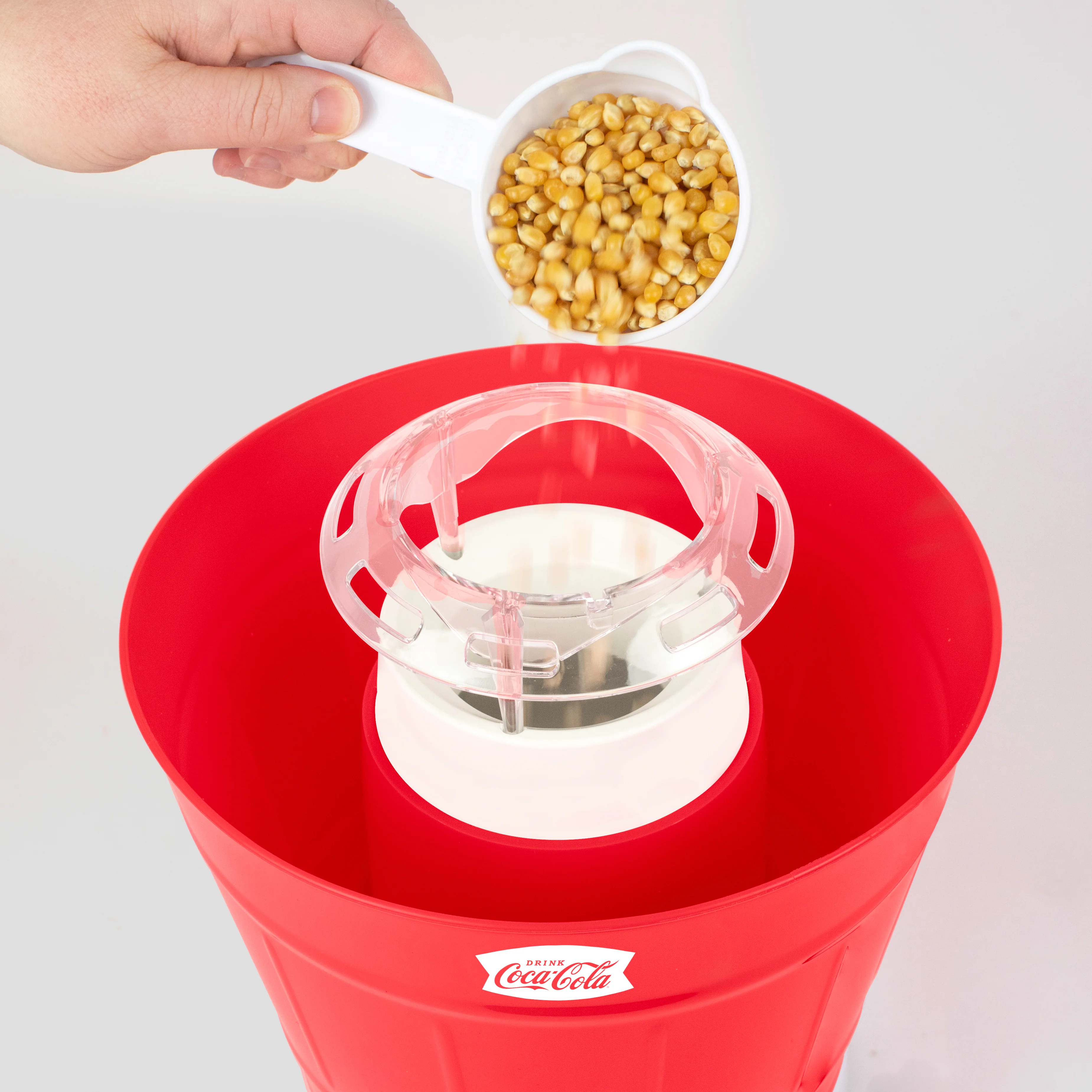 Coca-Cola Hot Air Popcorn Popper with Bucket - Inhomebuy