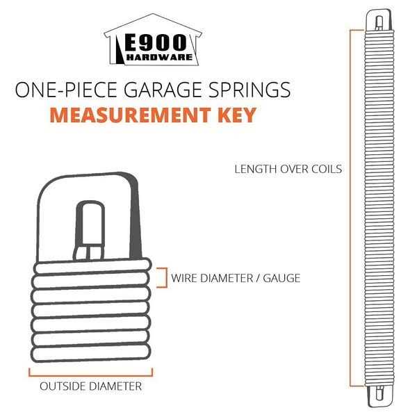 E900 Hardware Sl728c 28-Inch Lock-End Garage Door Spring - Inhomebuy