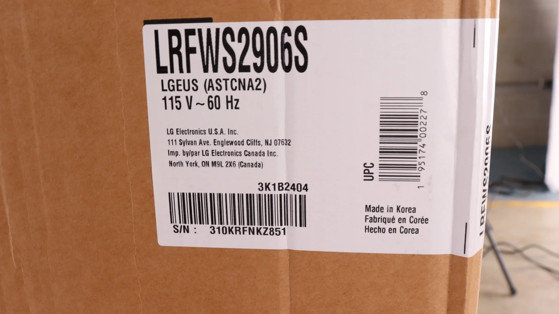 LG 36 IN. 29 CU. FT. SMUDGE-RESISTANT STAINLESS STEEL FRENCH DOOR WITH SLIM DESIGN EXTERNAL WATER DI - Inhomebuy