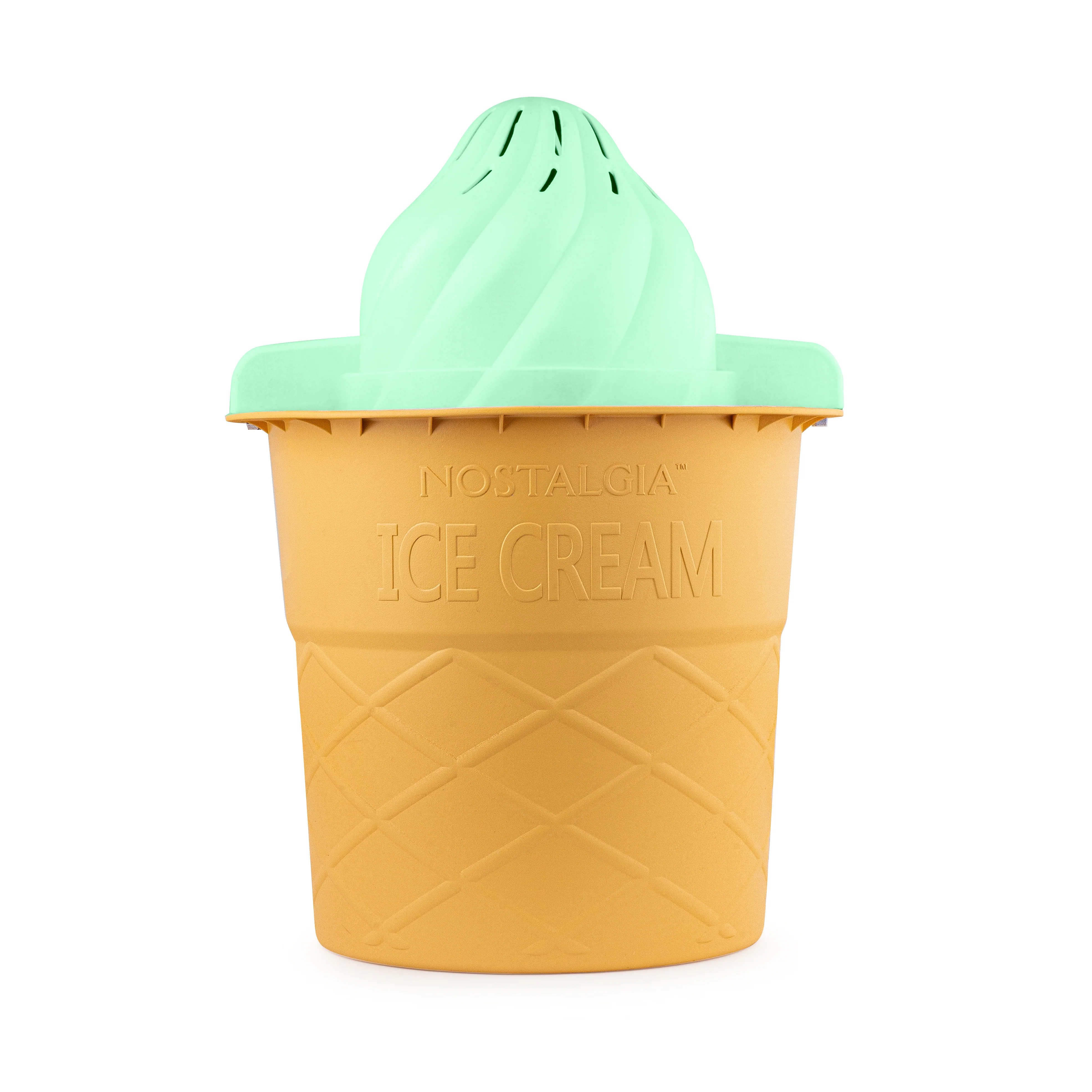 4-Quart Swirl Cone Ice Cream Maker, Mint Green - Inhomebuy