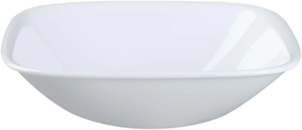 Corelle Square Pure White |1075554| Soup/Dessert bowl, 10-oz - Inhomebuy