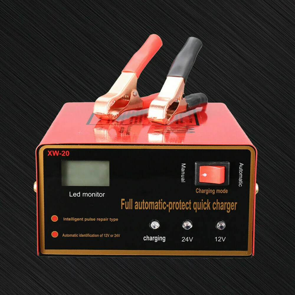 Kqiang Maintenance-Free Battery Charger 12V/24V 10A 140W Output For Electric Car Best - Inhomebuy