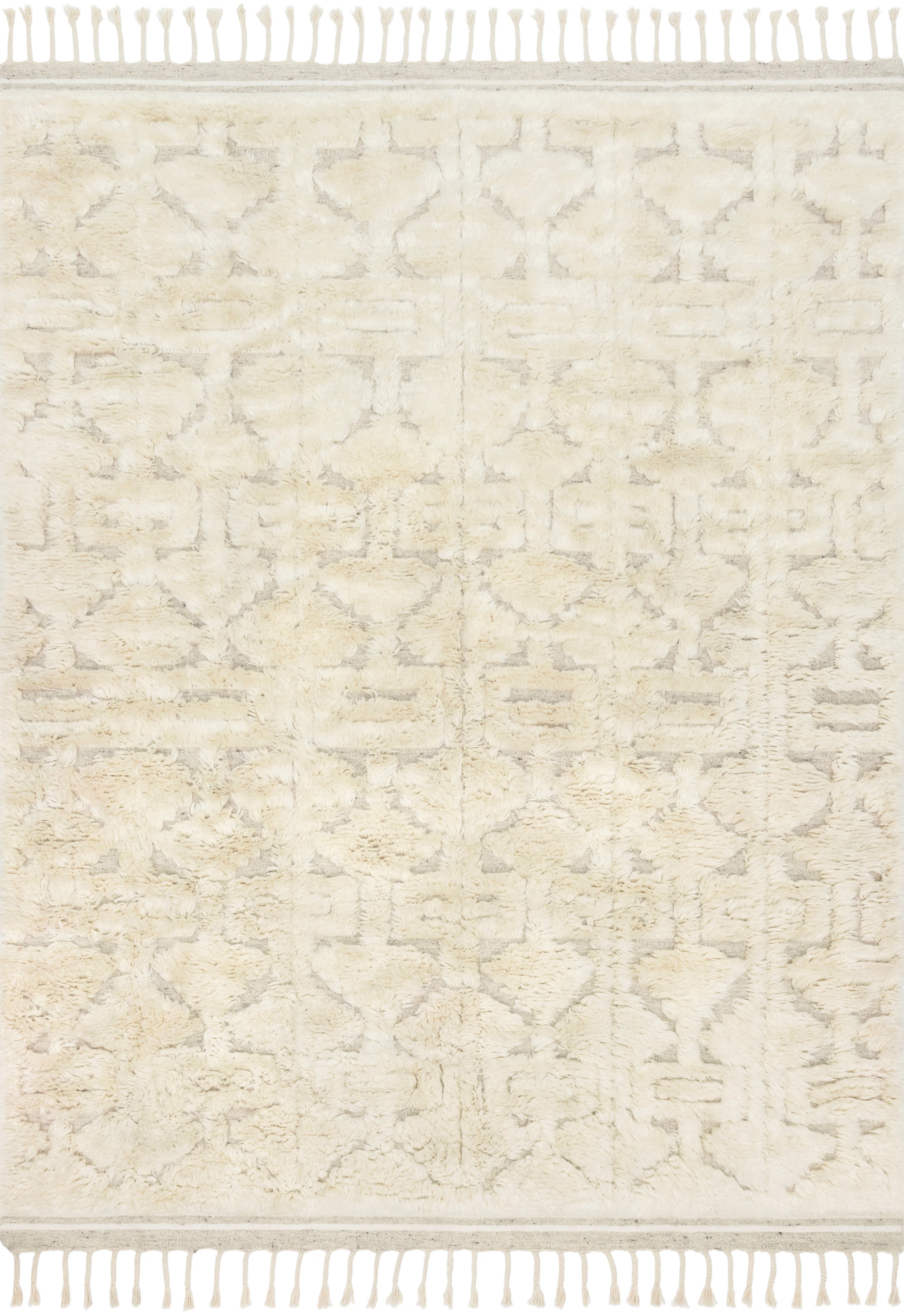 Loloi Rugs Hygge Collection Rug in Oatmeal, Ivory - 7'9