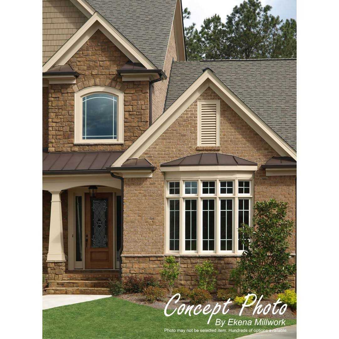 Ekena Millwork Round Surface Mount PVC Gable Vent GVPRO - Inhomebuy