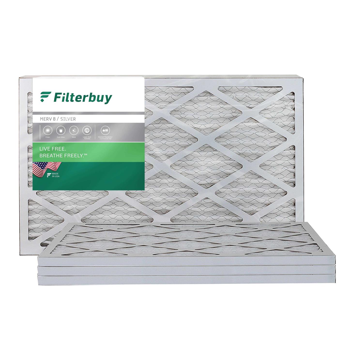 Filterbuy Air Filter MERV 11 Pleated HVAC AC Furnace Filters Replacement - Inhomebuy