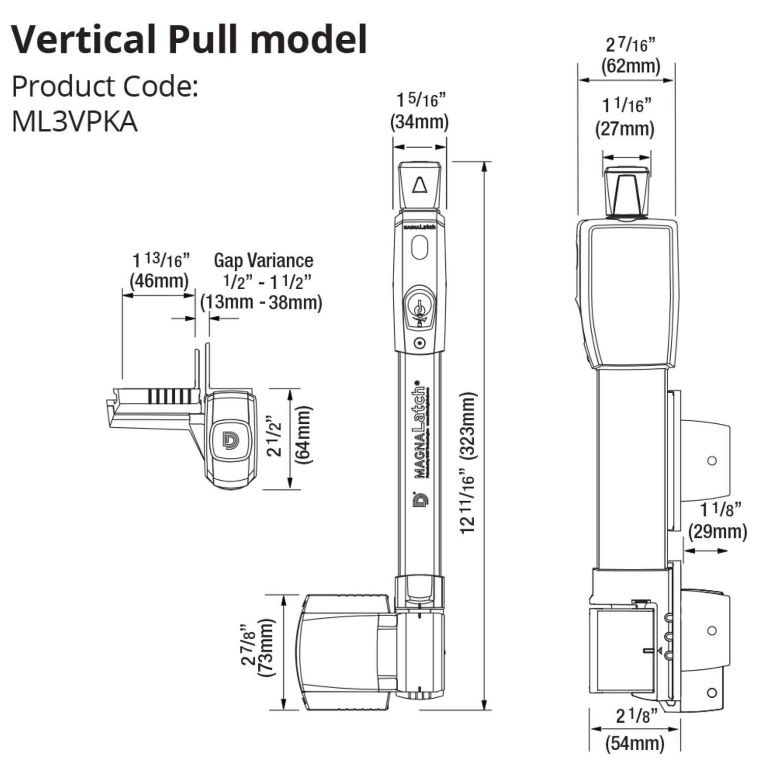 National Hardware N346-210 Top Pull Magnetic Gate Latch - Inhomebuy