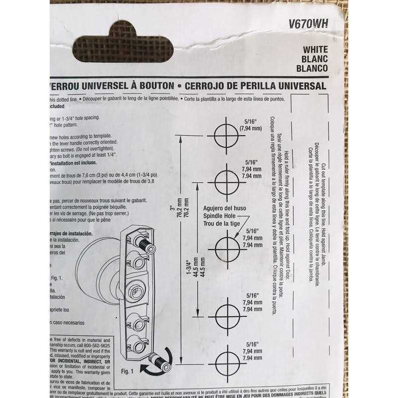 Wright Products V670BL Universal Knob Latch - Inhomebuy