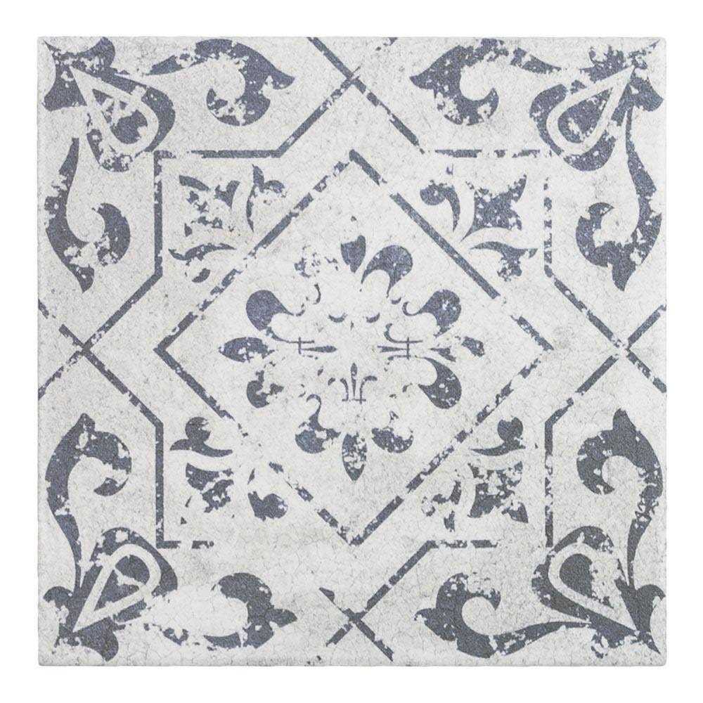 Mosaic Tile Outlet Deco Patterned Black Gray White Matte Porcelain Tile - Inhomebuy