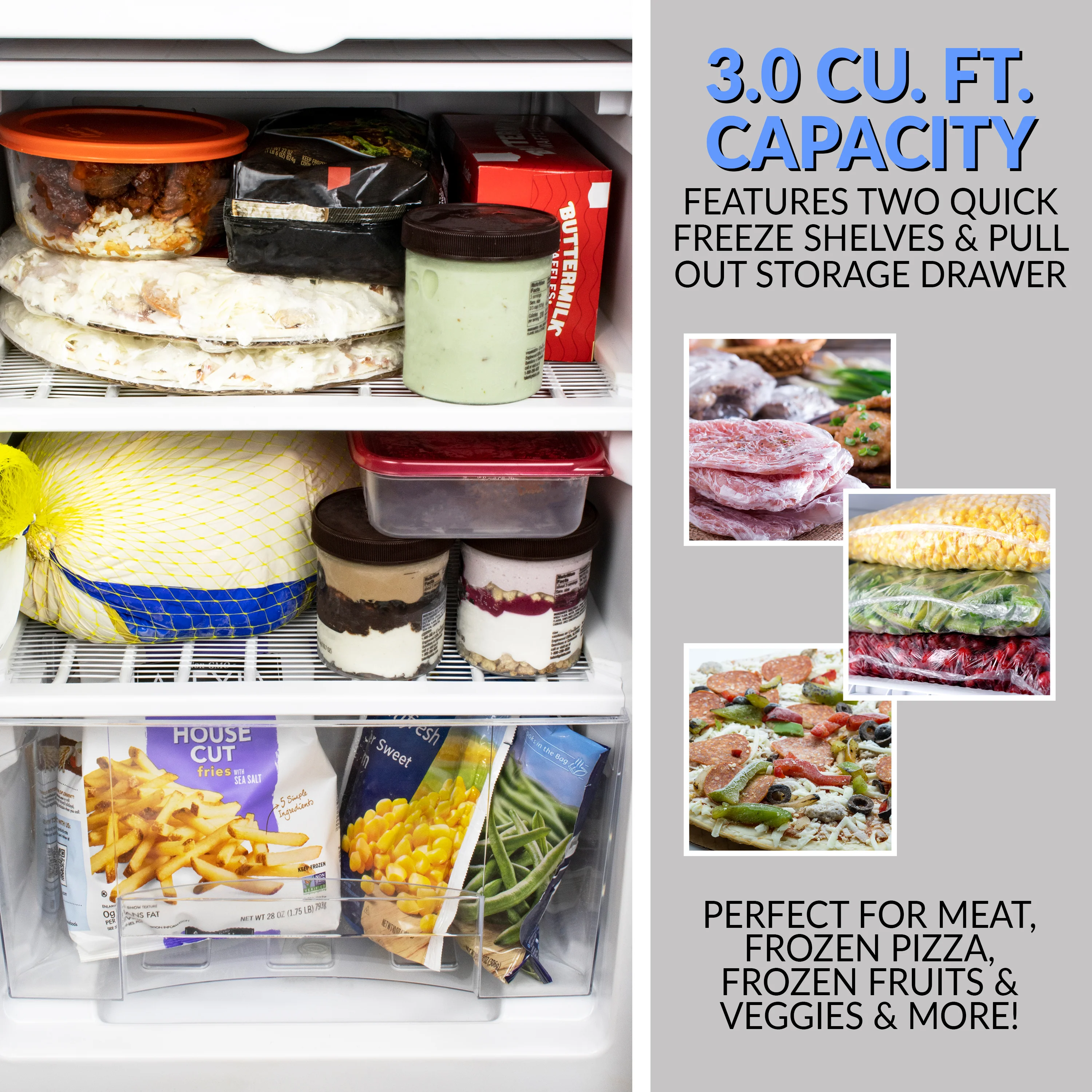 Igloo® 3.0 Cu. Ft. Upright Freezer - Inhomebuy
