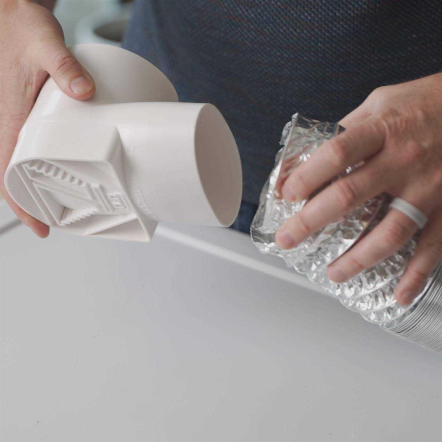 ZIGGURAT PRODUCTS Cinch Tight 90 Laundry Dryer Duct Connection Kit - Inhomebuy