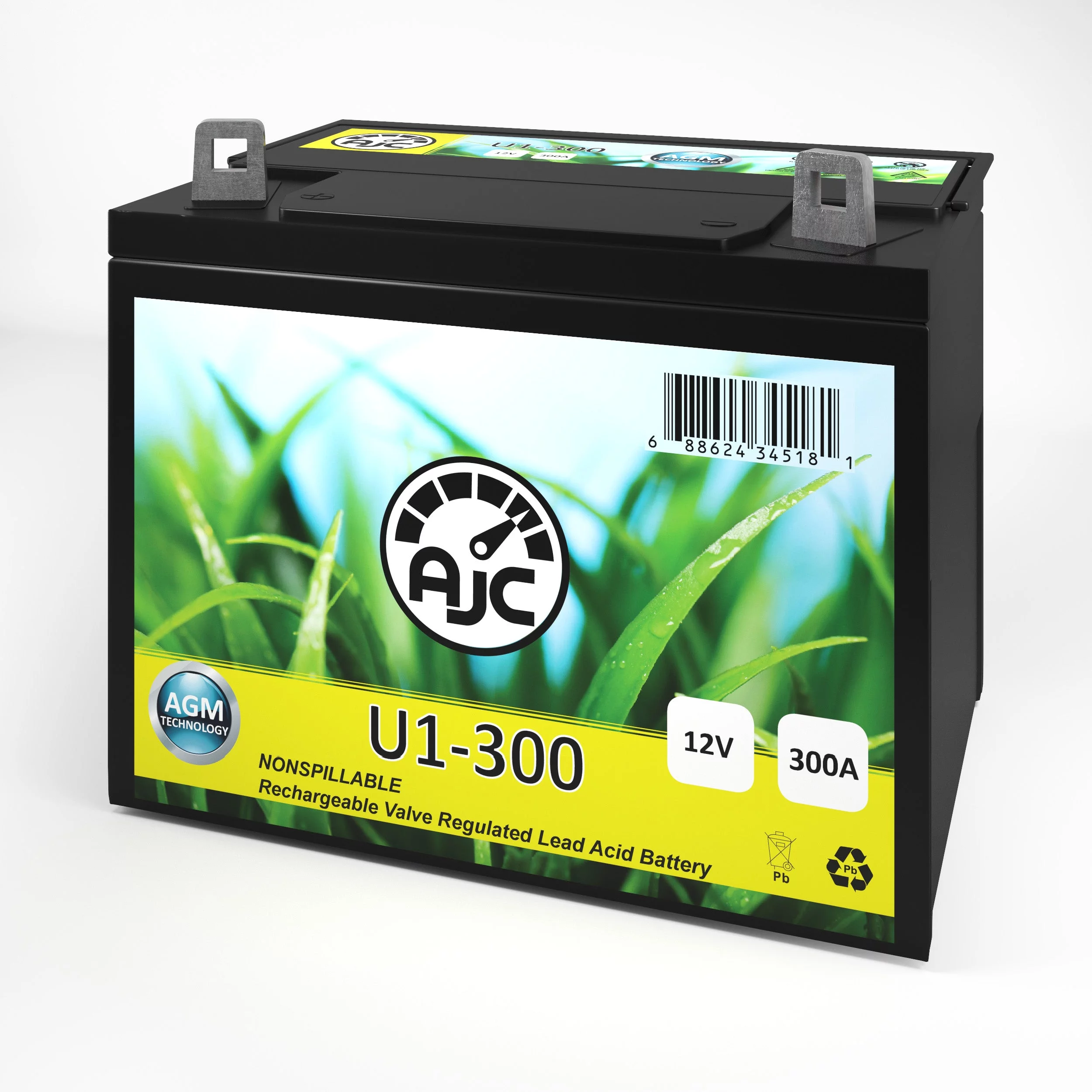 John Deere X300 U1 Lawn Mower and Tractor Battery - This Is an AJC Brand Replacement - Inhomebuy