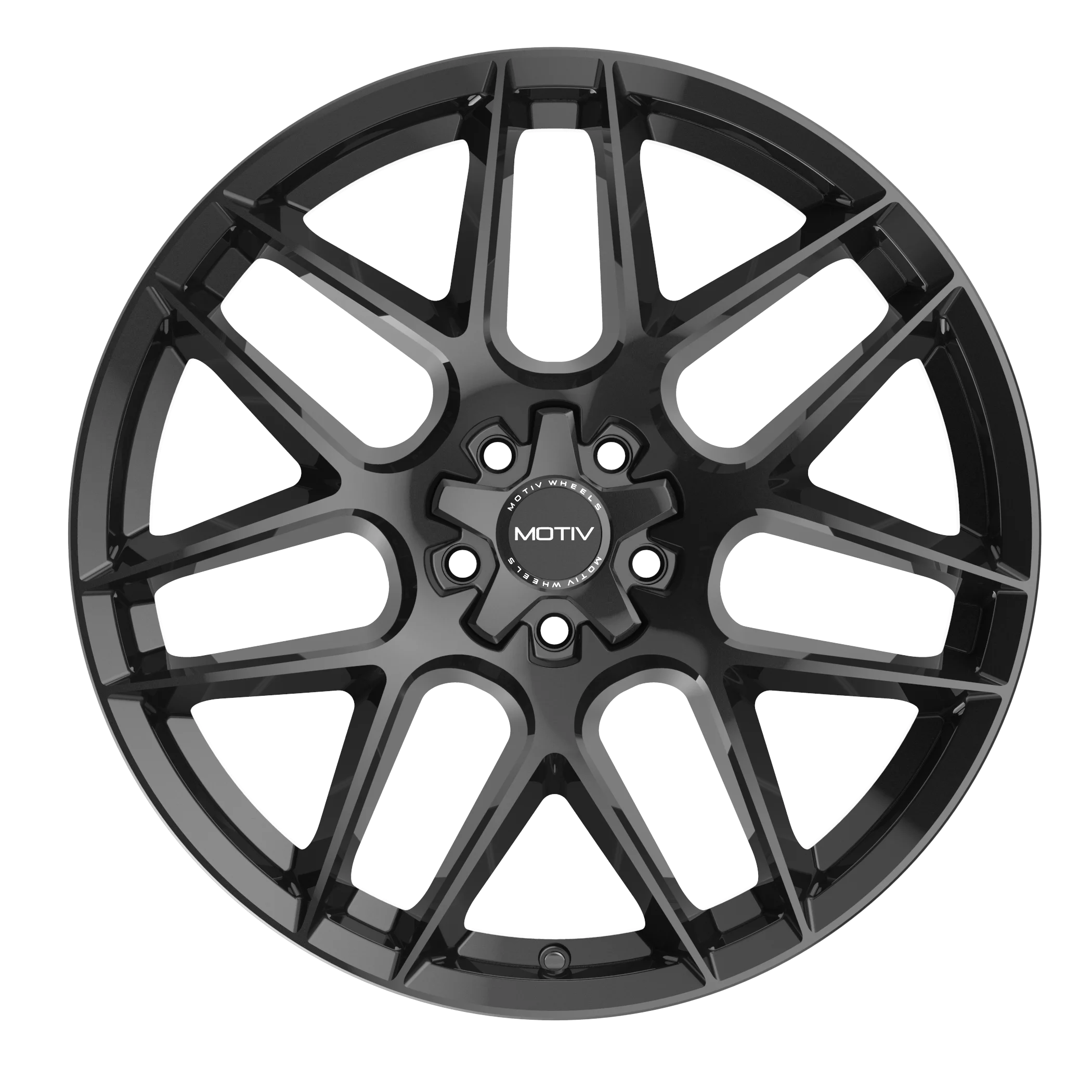 Motiv 435B FOIL 435B-8805742 18X8 5X4.50 / 5X120 (+42) MTV 435B Foil (HB 74.1) Gloss Black Cast Aluminum - Inhomebuy