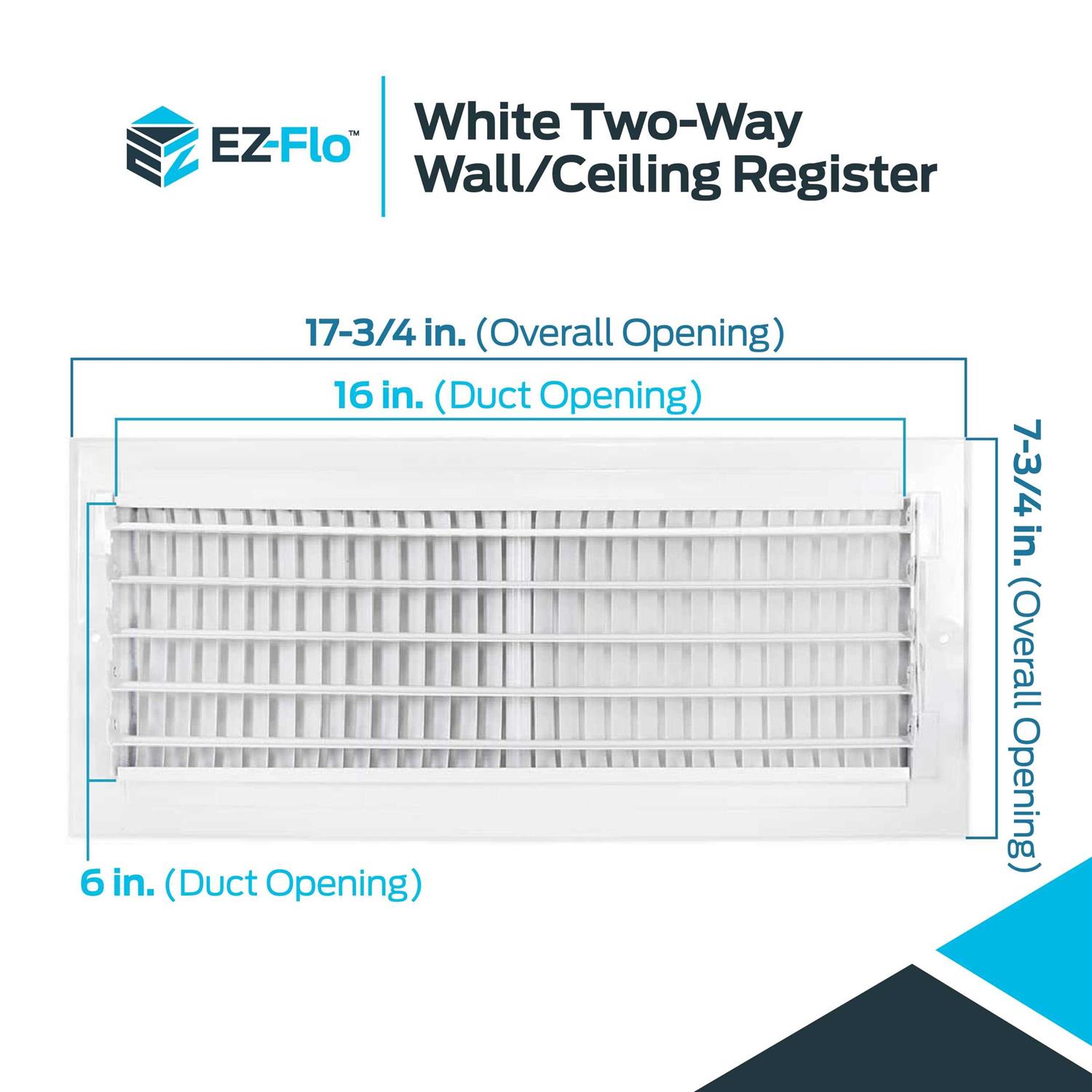 EZ-FLO 16 in. x 25 in. Steel Return Filter Grille 61671 - Inhomebuy