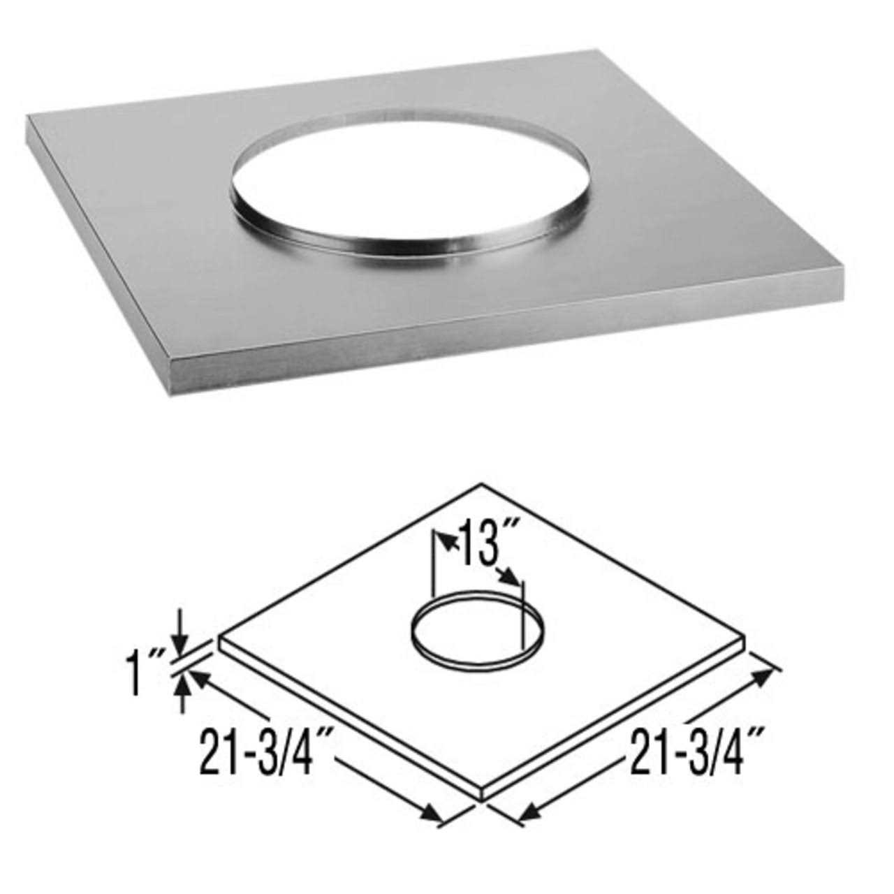 DuraVent DuraTech Chase Top Flashing - Inhomebuy