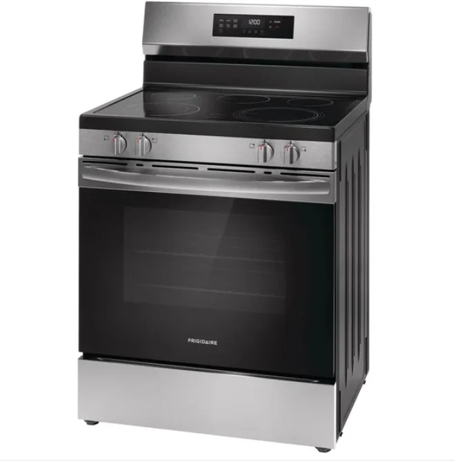 FRIGIDAIRE 30 IN 5.3 CU FT. ELECTRIC FREESTANDING RANGE WITH EVENTEMP COOKTOP - FCRE306CAS - Inhomebuy