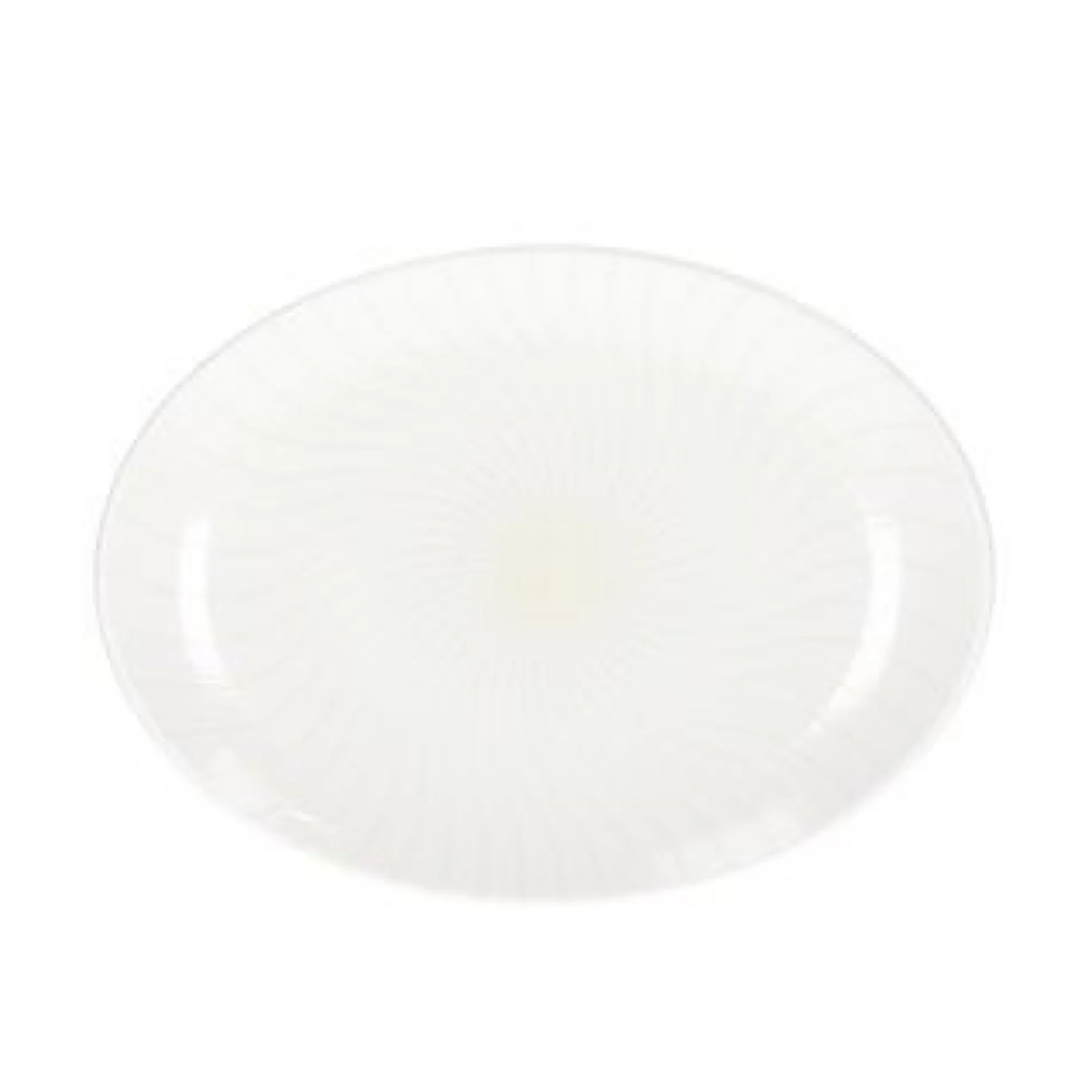 Serving Ivory Oval Plate 36X27.5 cm - Inhomebuy