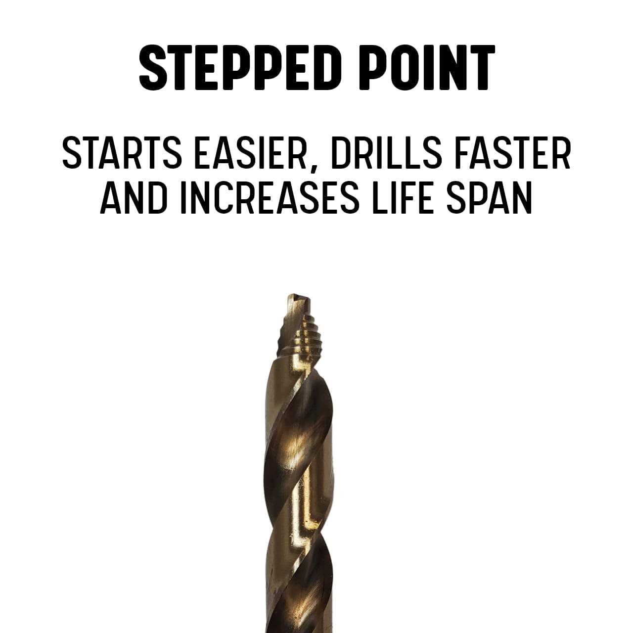 Drill America Cobalt Stepped Point Drill Bit - Inhomebuy