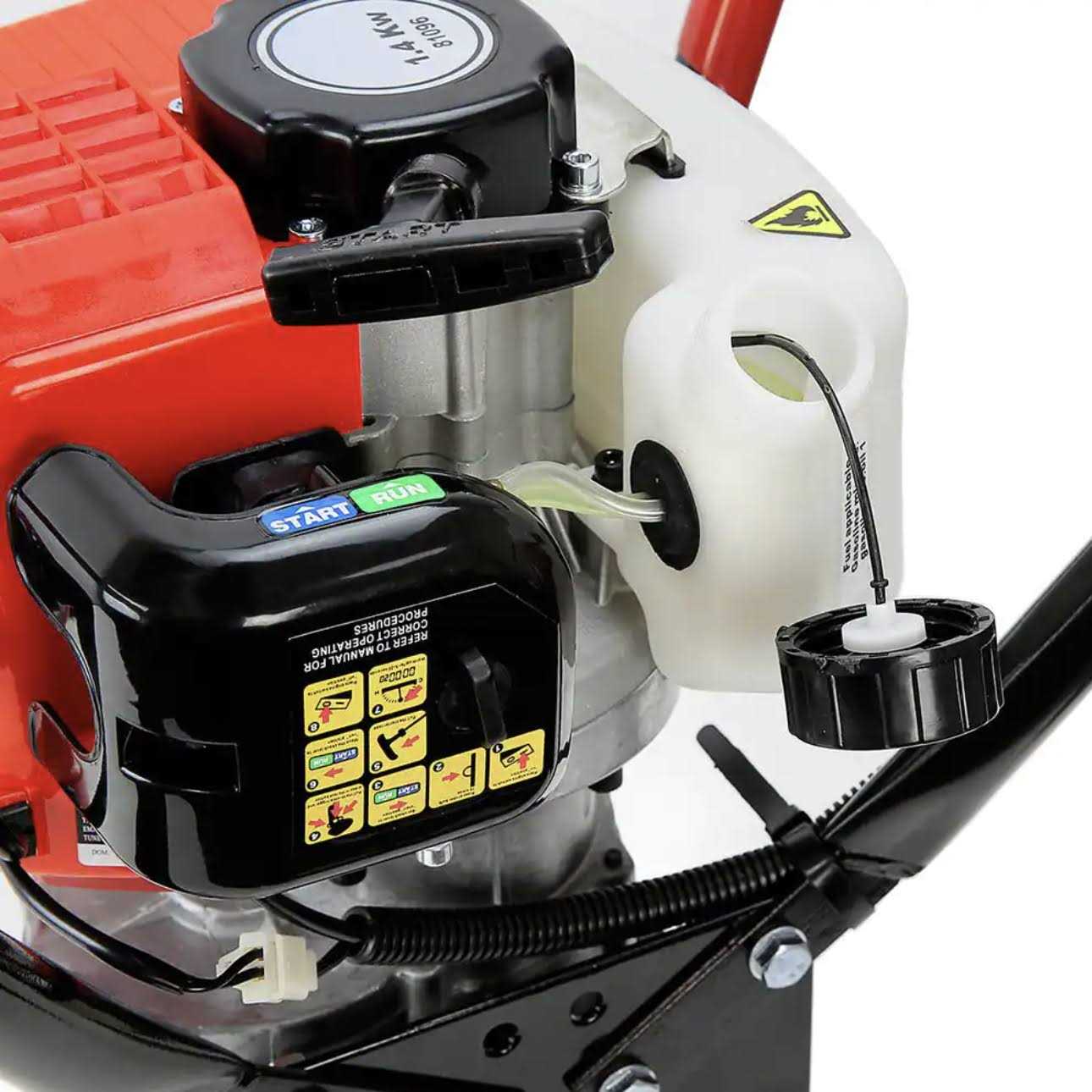 Xtremepowerus 52cc Gas-Powered 2-Stroke T-Post Fence Post Driver with Toolkit and Storage Case - Inhomebuy