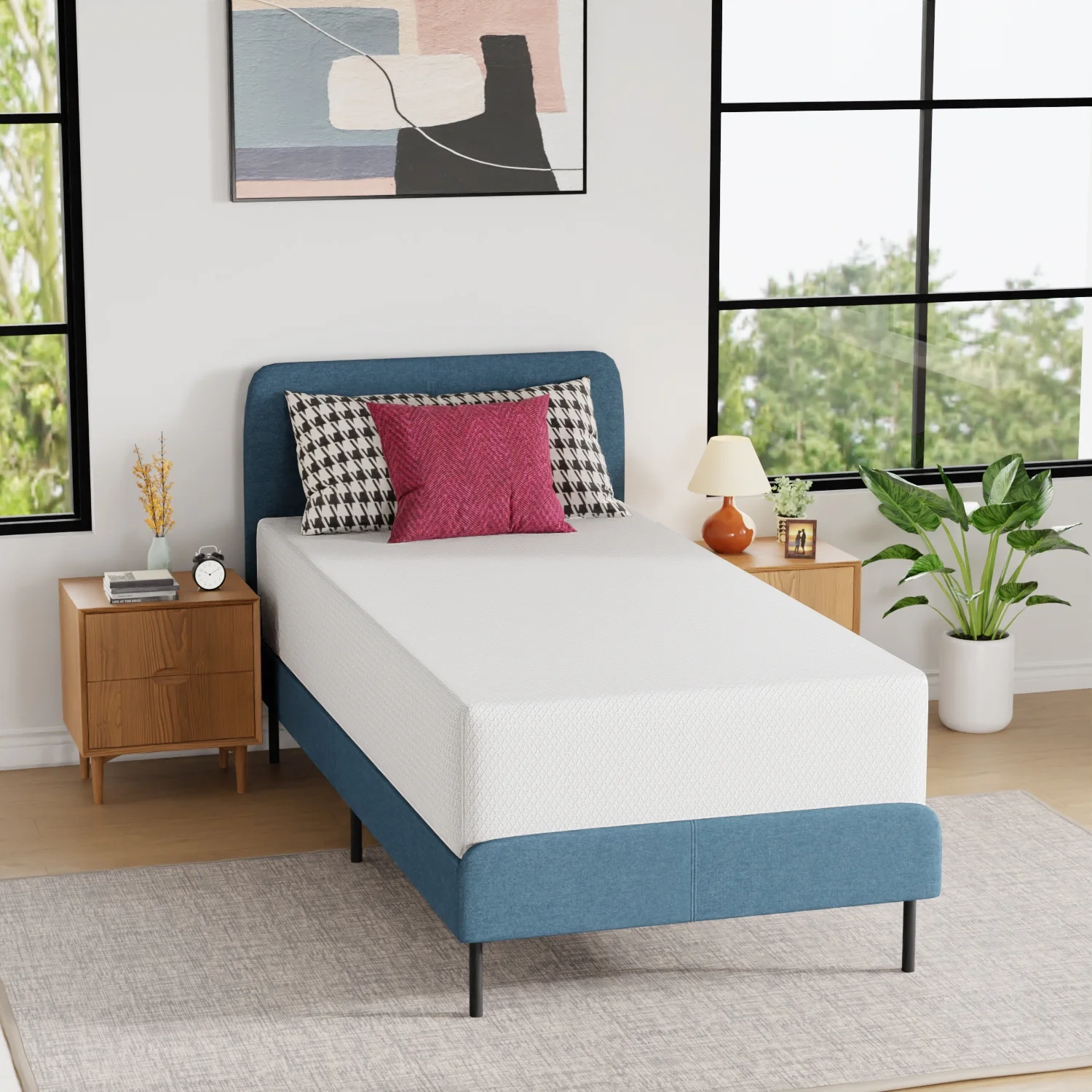 YRLLENSDAN 6 Inch Gel Memory Foam Mattress Medium Firm Mattresses Bed-in-a-Box, Twin - Inhomebuy